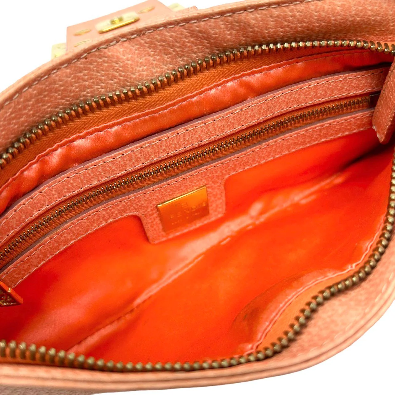 Fendi Peach Mini Shoulder Bag - Image 3