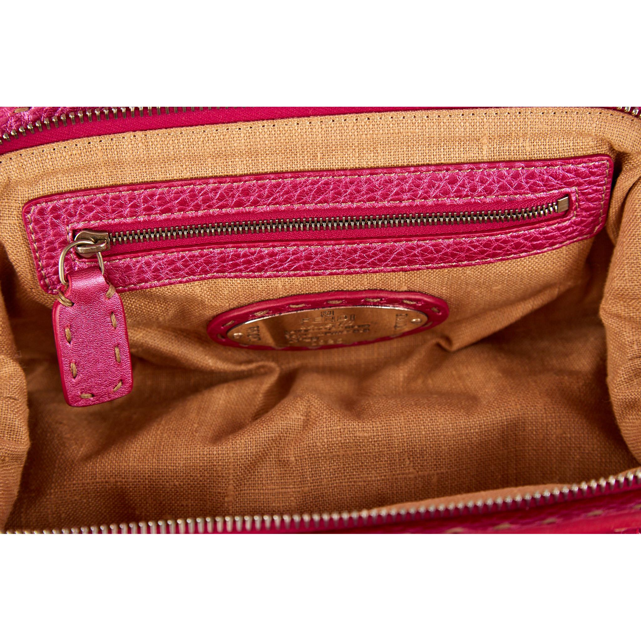 Fendi Pink Butterfly Shoulder Bag - Image 4