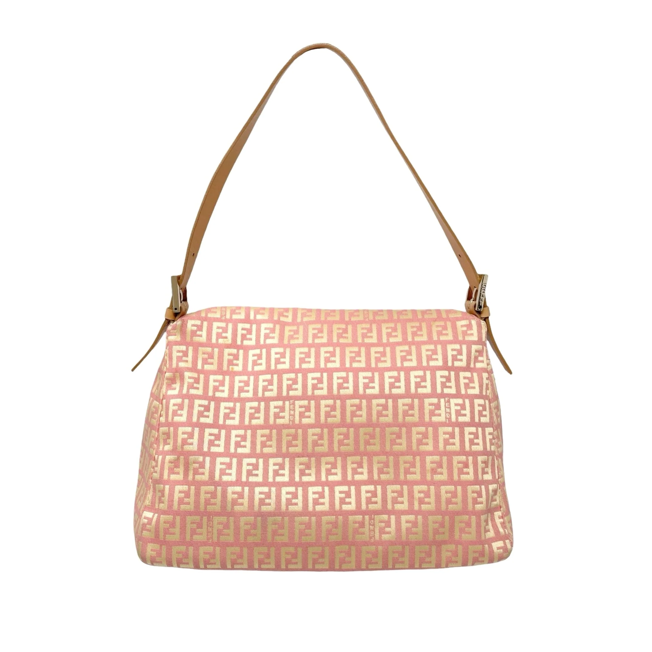 Fendi Pink Canvas Baguette - Image 2