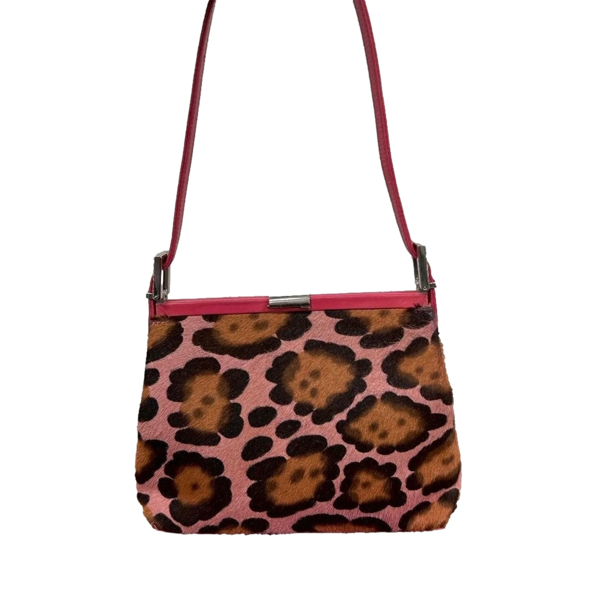 Fendi Pink Cheetah Mini Top Lock Bag - Image 2