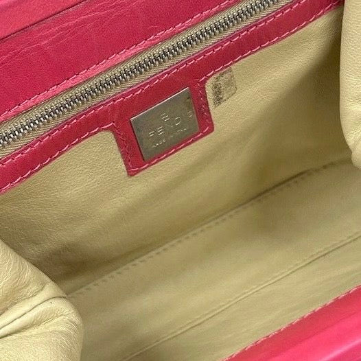 Fendi Pink Cheetah Mini Top Lock Bag - Image 5