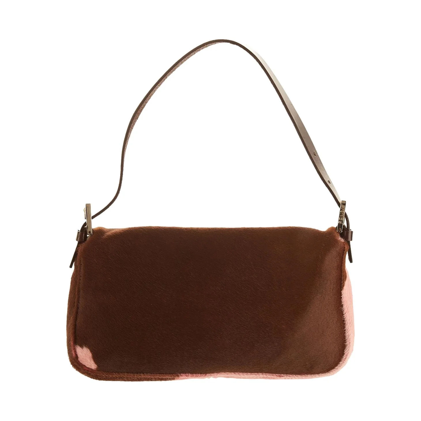 Fendi Pink Cow Print Baguette - Image 2