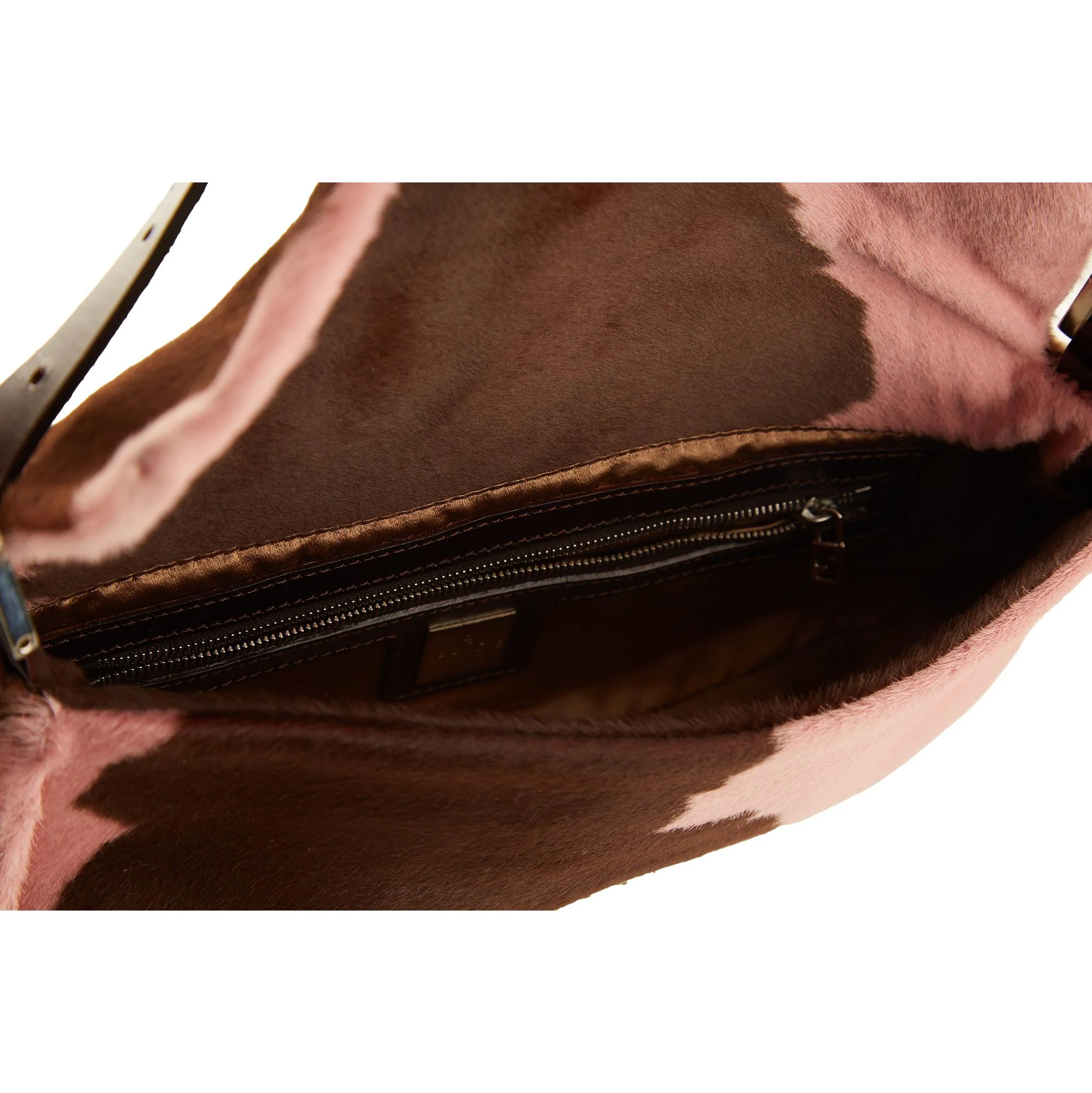 Fendi Pink Cow Print Baguette - Image 4