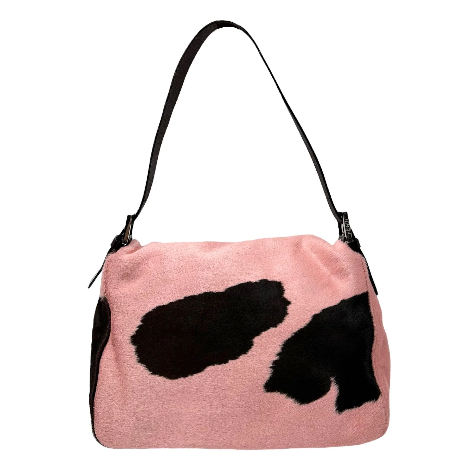 Fendi Pink Cow Print Baguette - Image 2