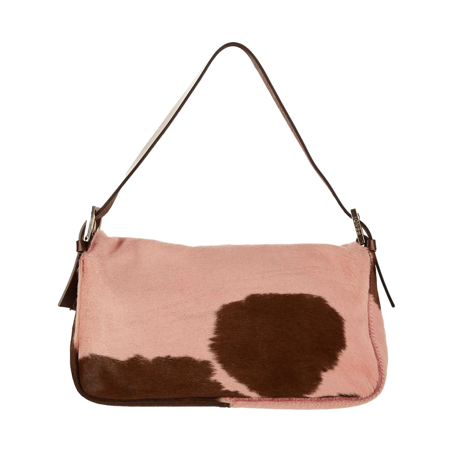 Fendi Pink Cowprint Baguette - Image 2