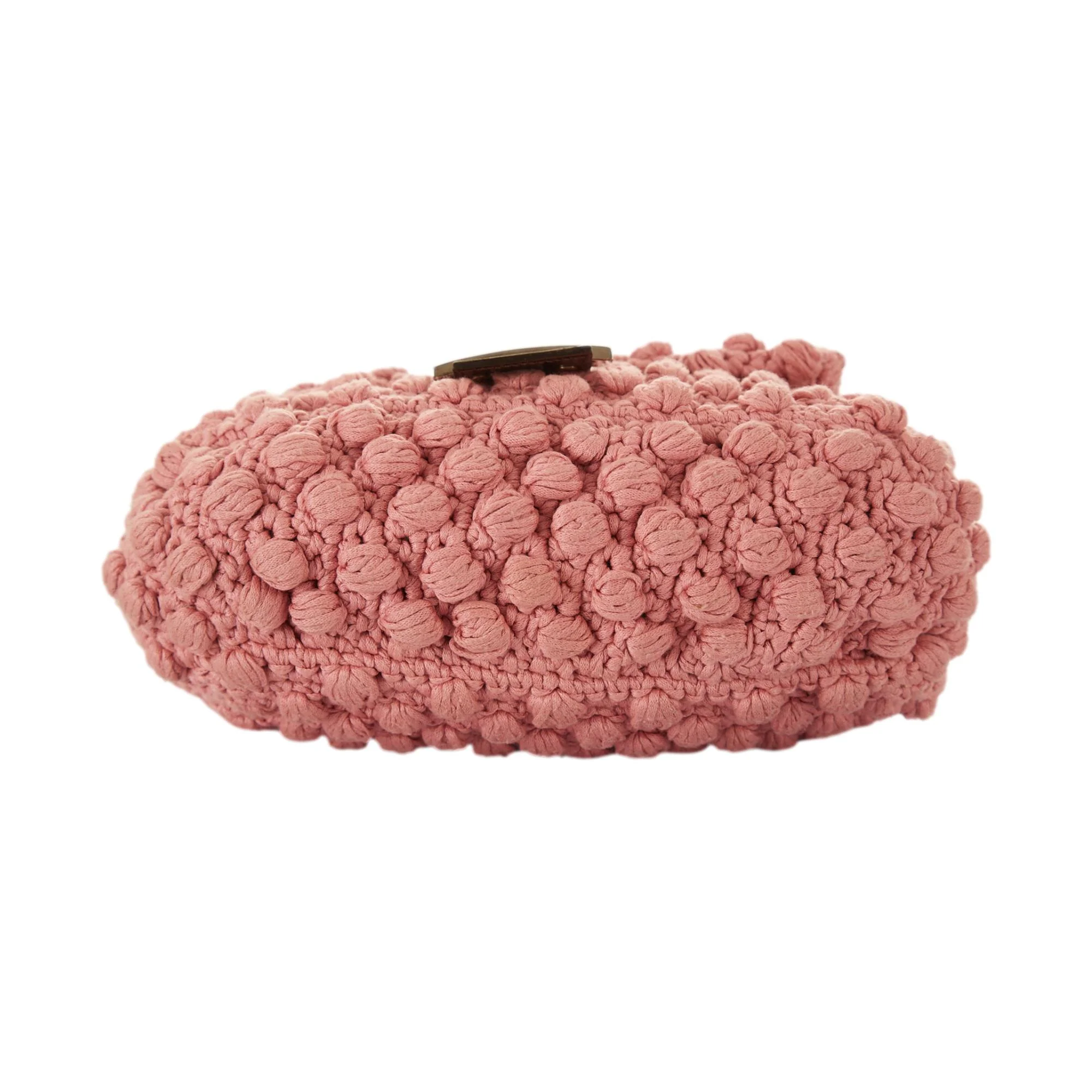 Fendi Pink Crochet Mama Baguette - Image 3