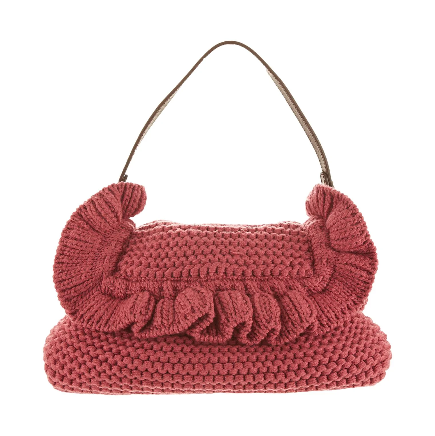 Fendi Pink Crochet Shoulder Bag - Image 2