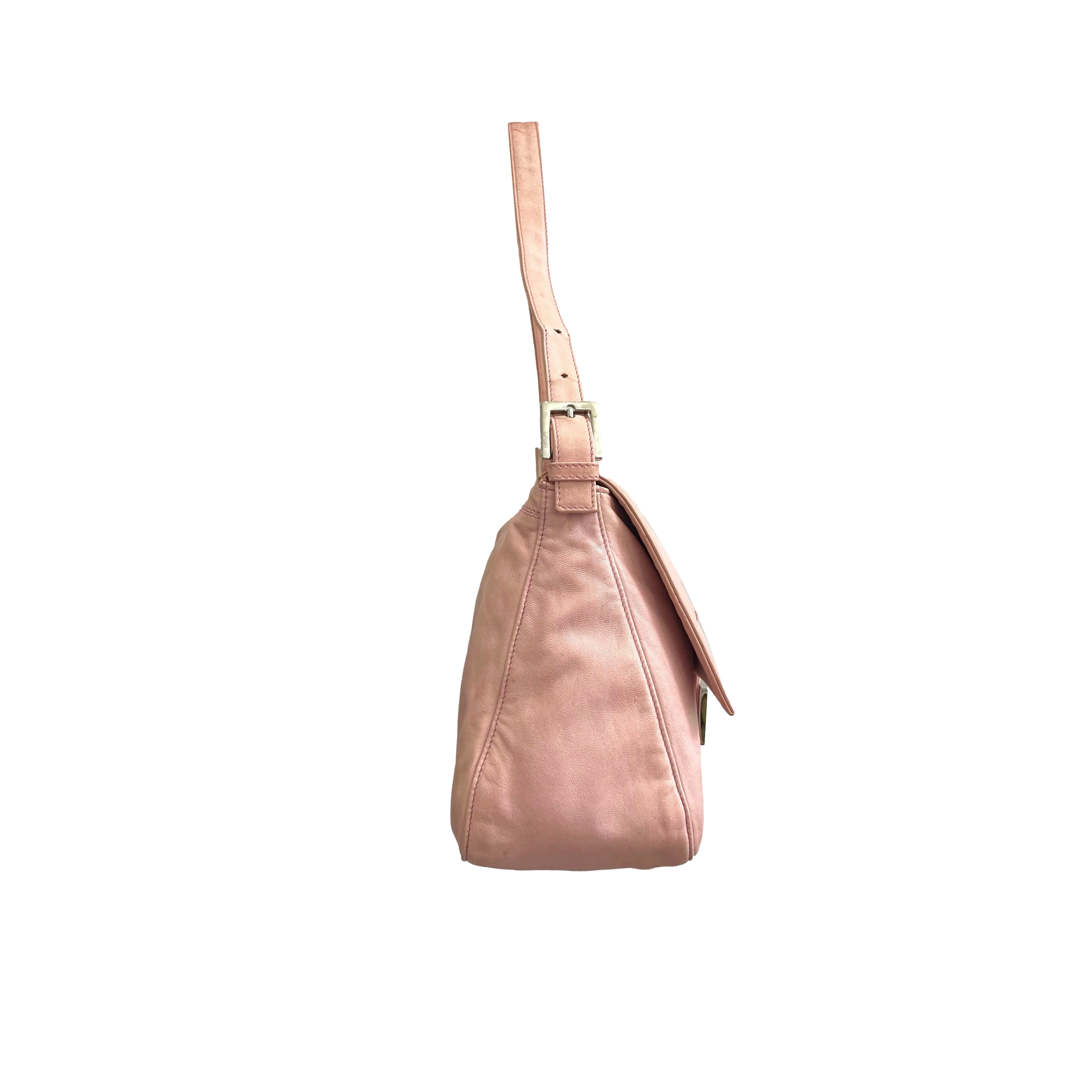 Fendi Pink Logo Shoulder Bag - Image 3