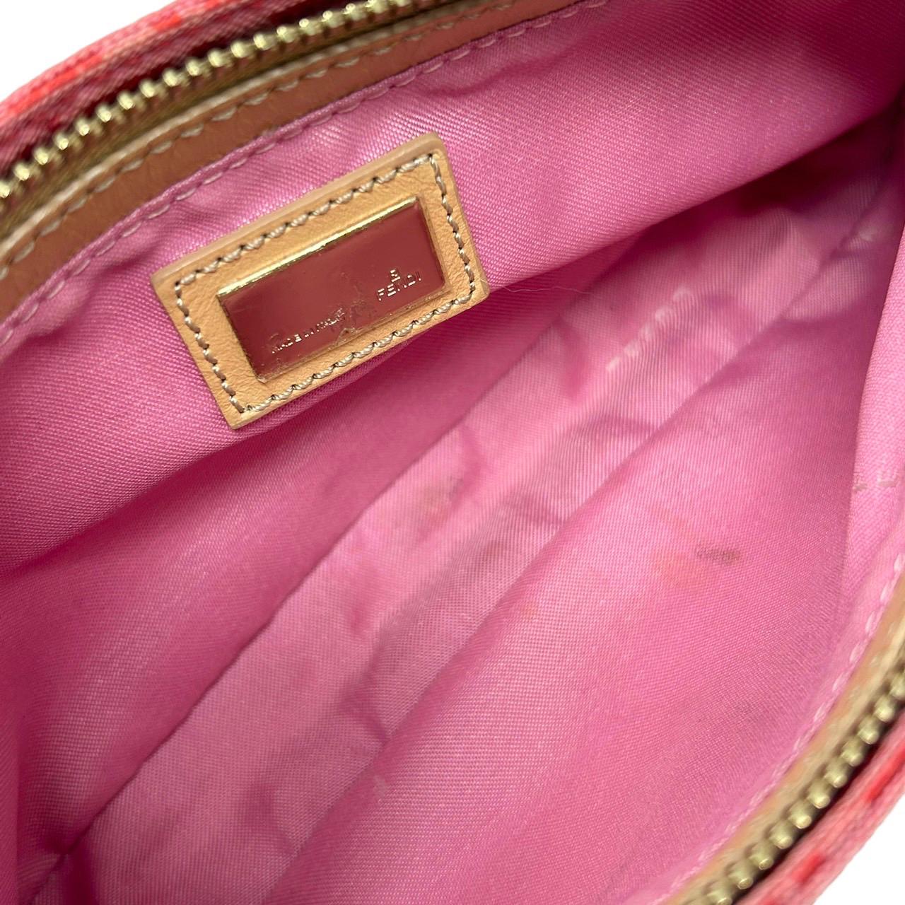 Fendi Pink Monogram Shoulder Bag - Image 3