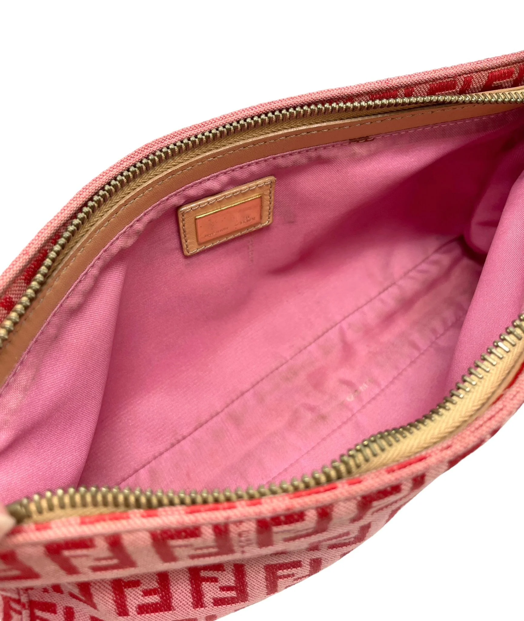 Fendi Pink Monogram Shoulder Bag - Image 3