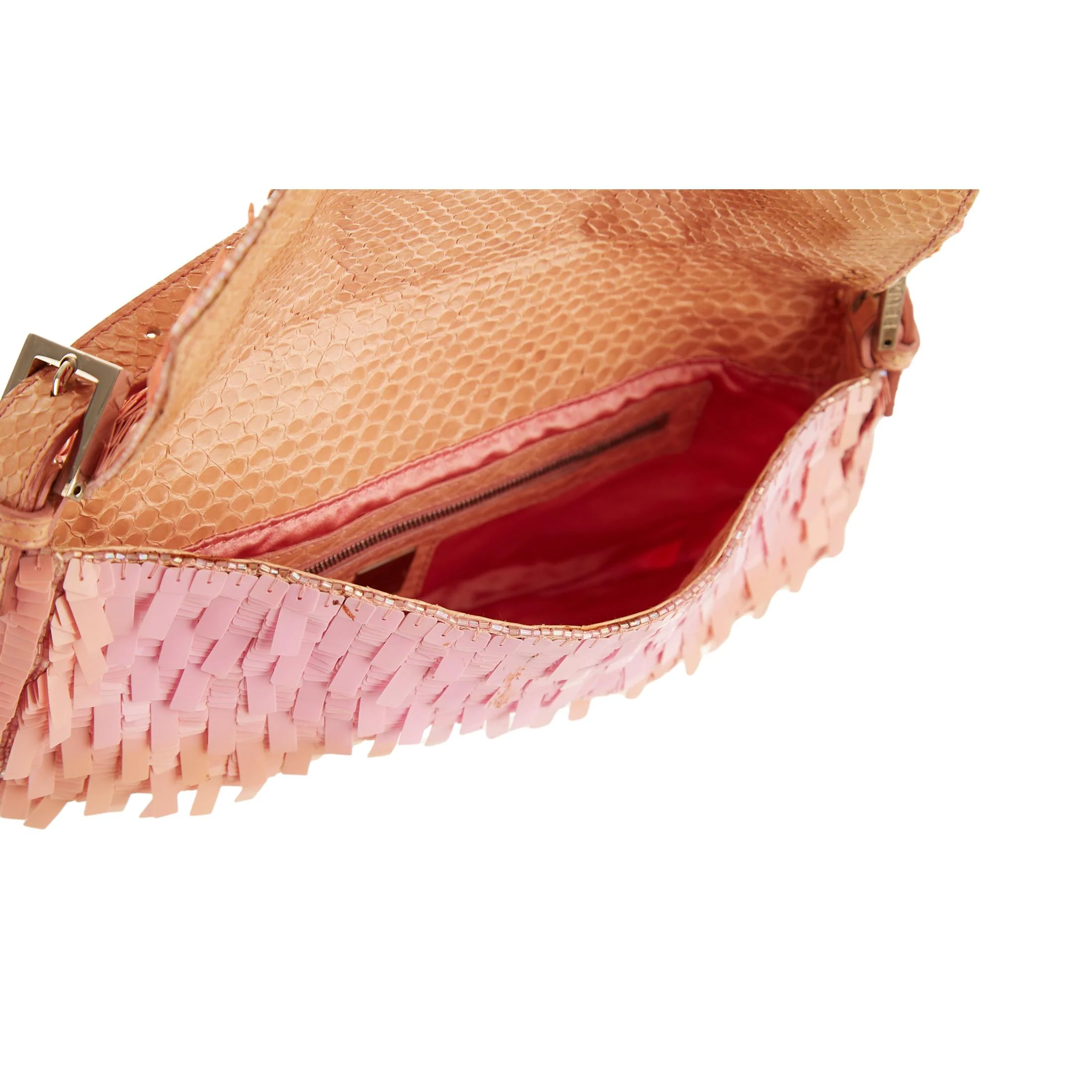 Fendi Pink Sequin Baguette - Image 4