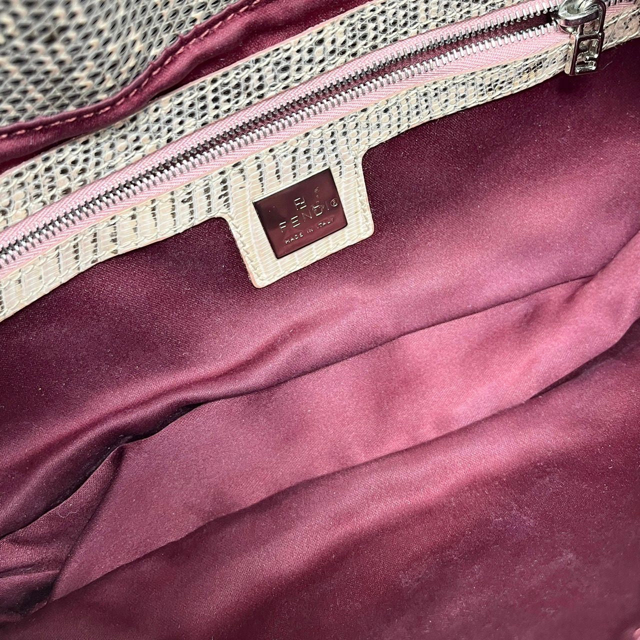 Fendi Pink Sequin Baguette - Image 3