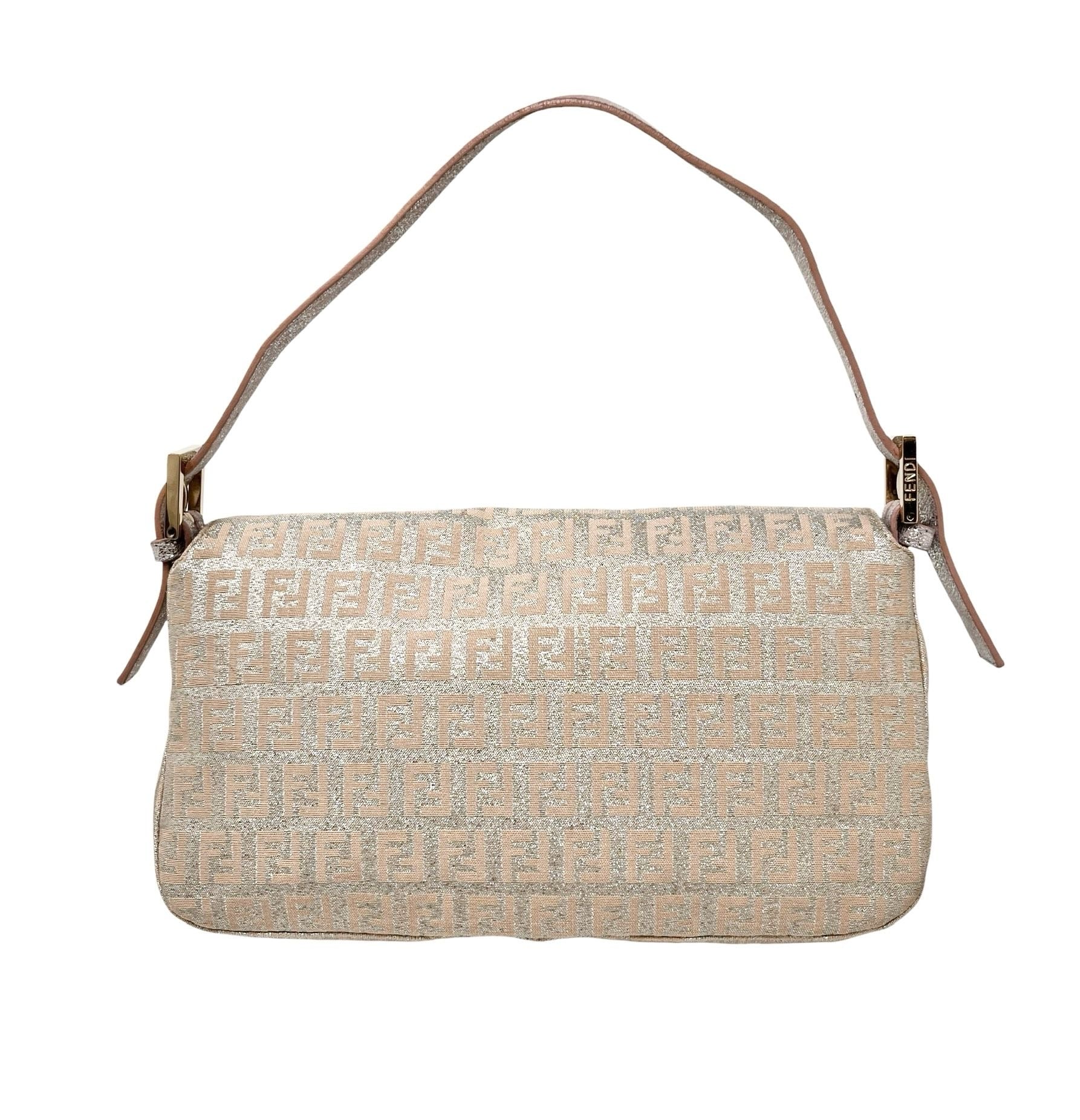Fendi Pink Shimmer Baguette - Image 3
