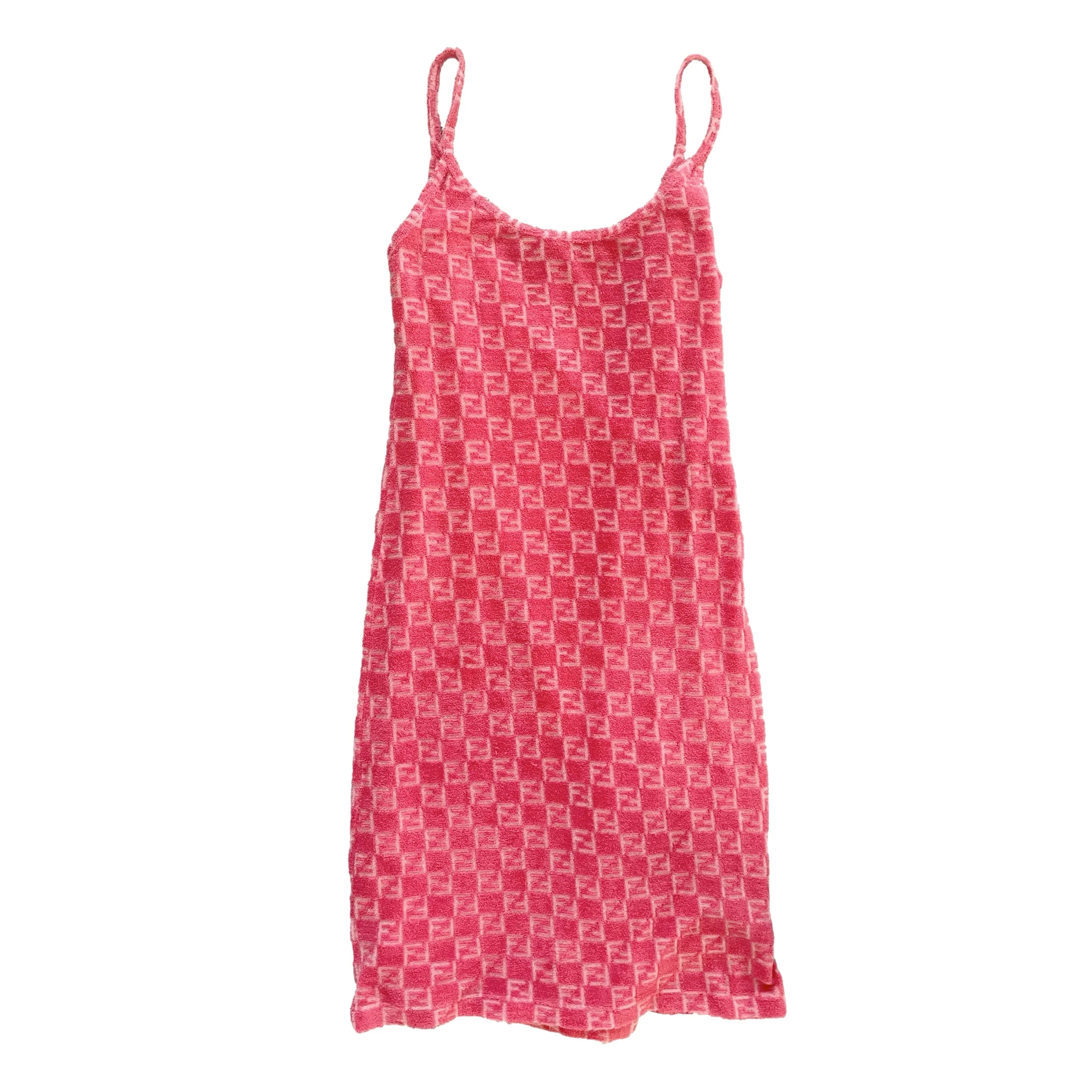 Fendi Pink Wrap Terry Cloth Dress - Image 2