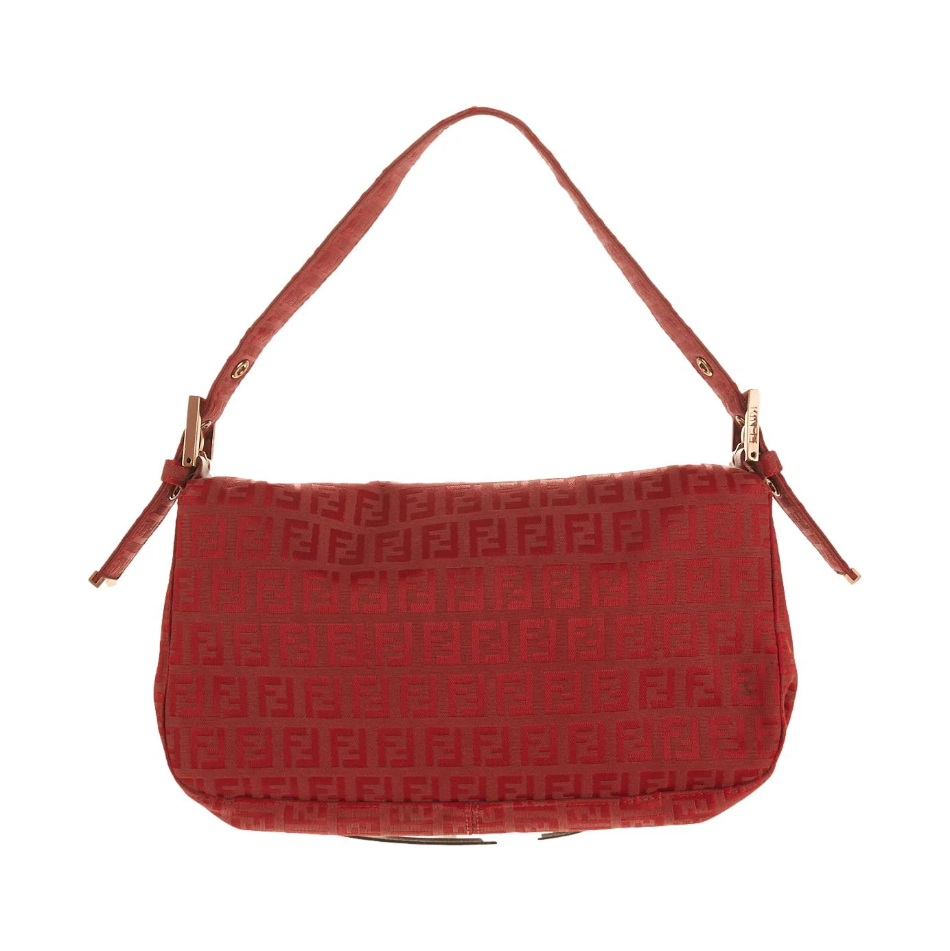Fendi Red Logo Baguette - Image 2