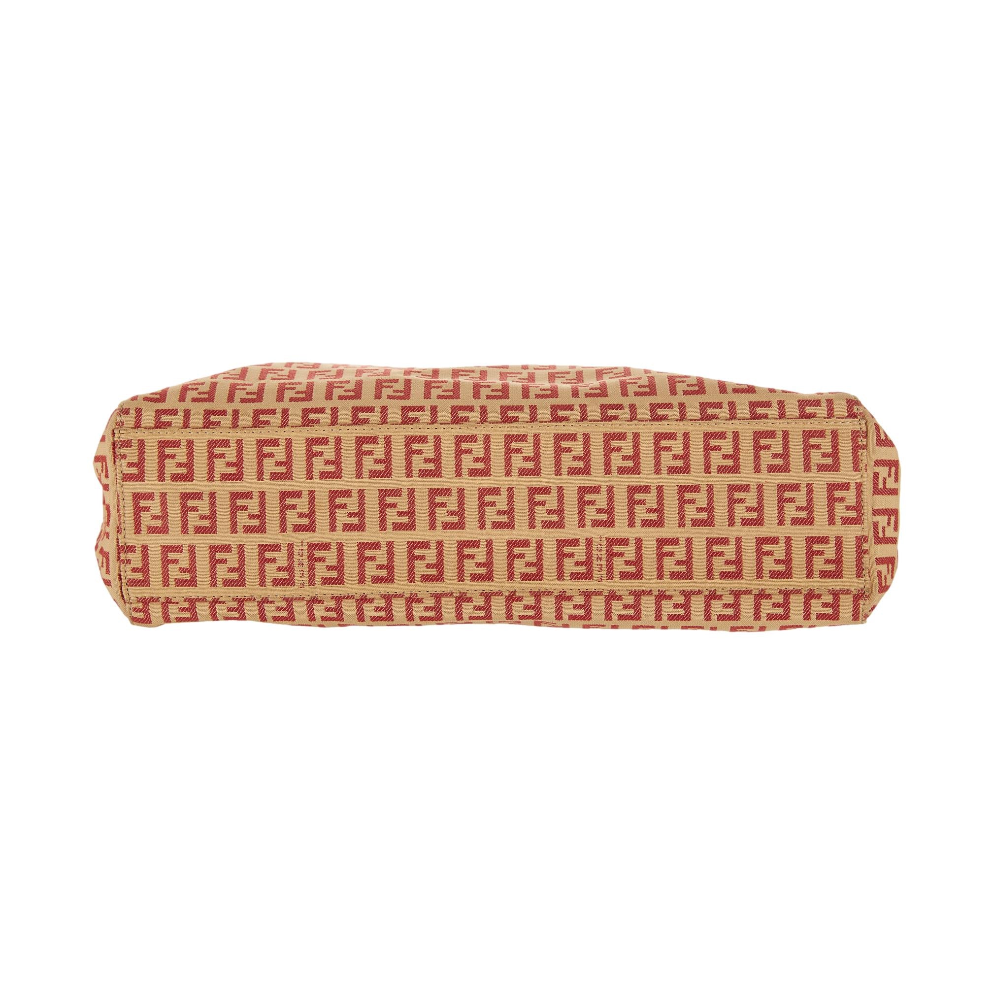 Fendi Red Logo Top Handle Bag - Image 3