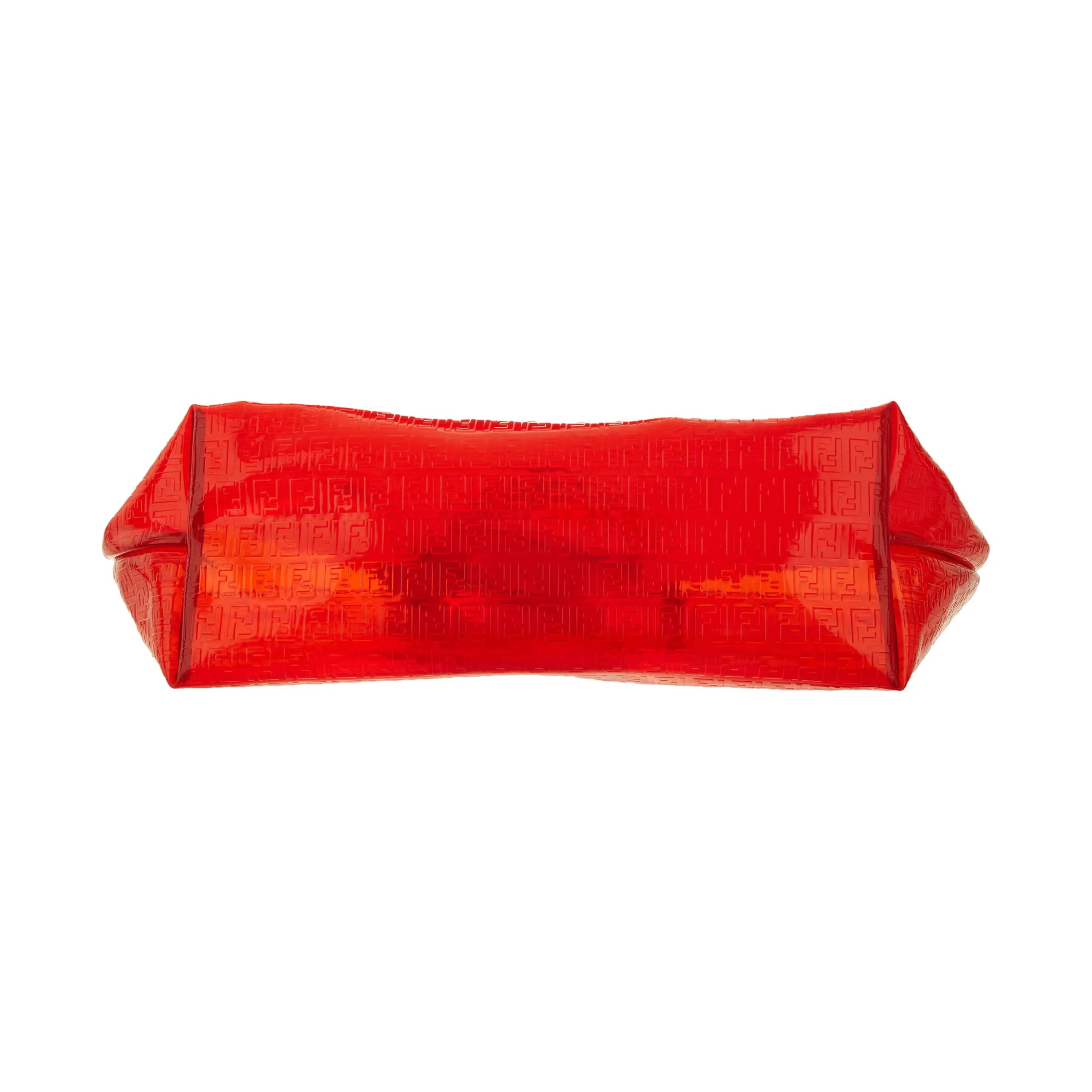 Fendi Red Logo Vinyl Jumbo Tote - Image 3