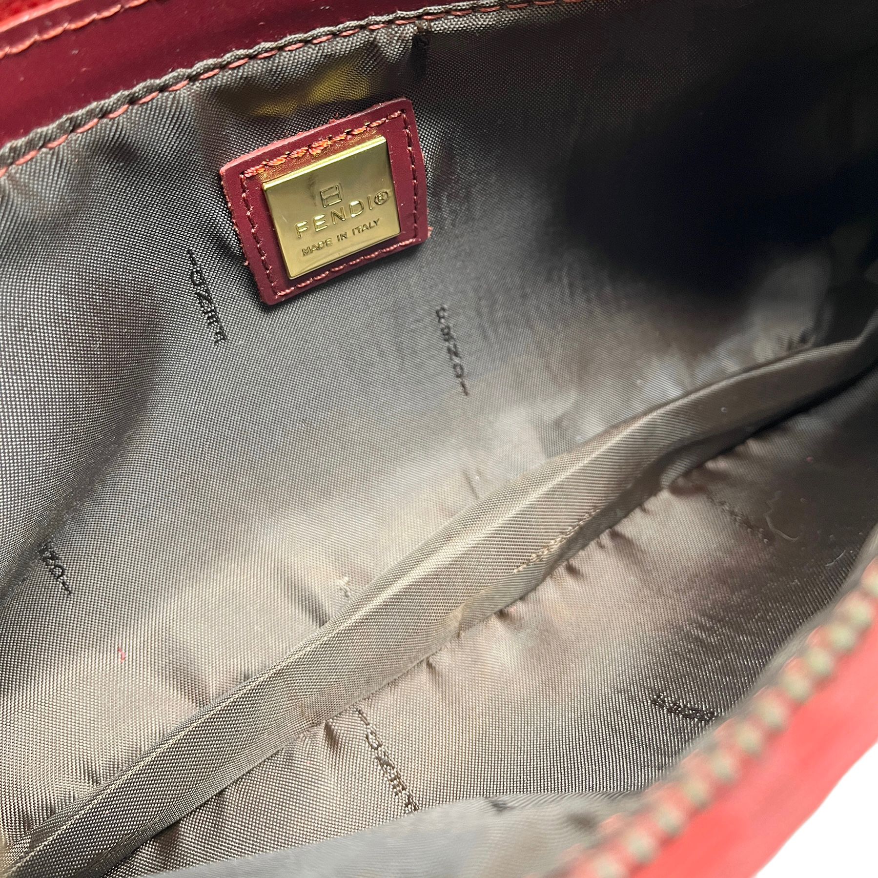 Fendi Red Mini Shoulder Bag - Image 3