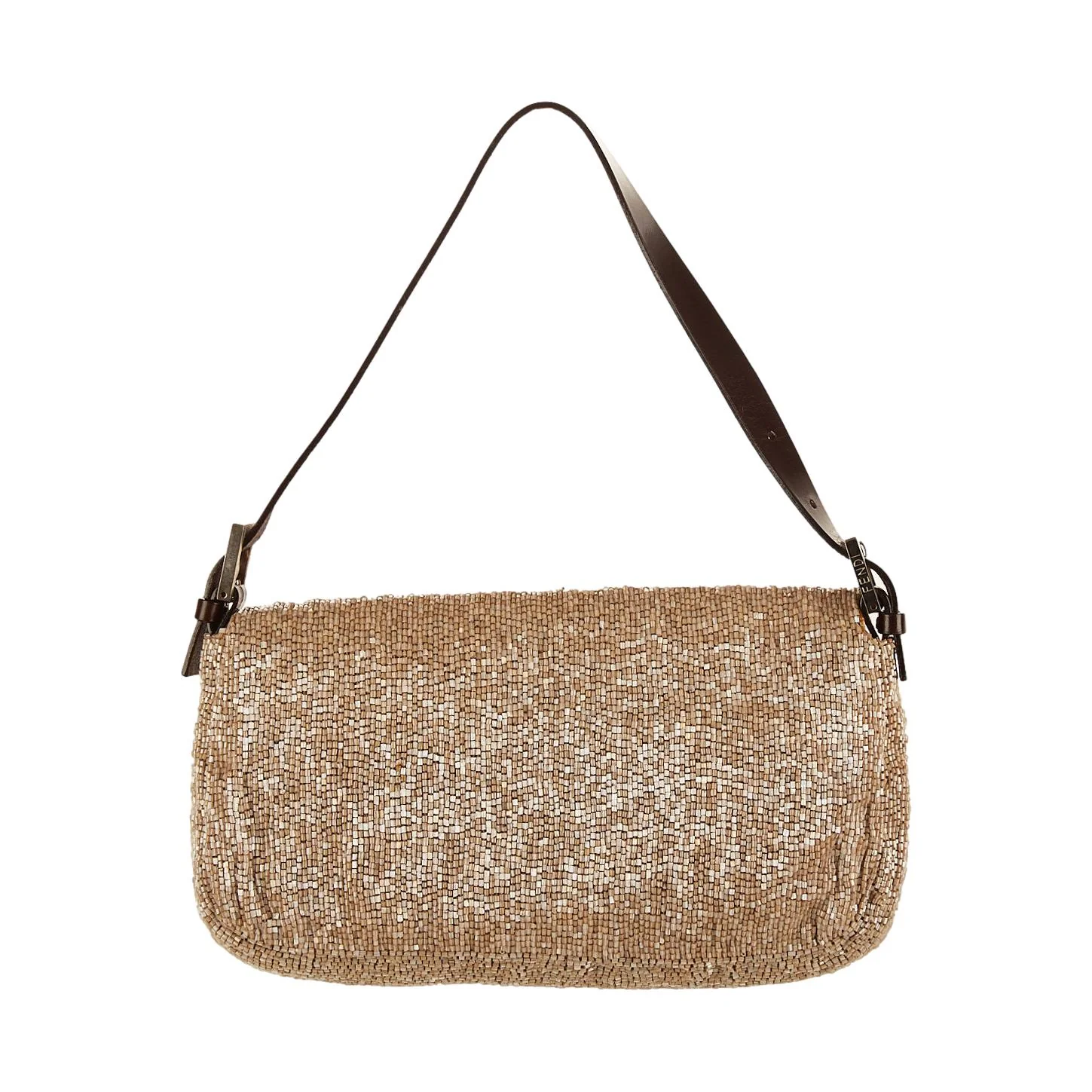 Fendi Beige Beaded Baguette - Image 2