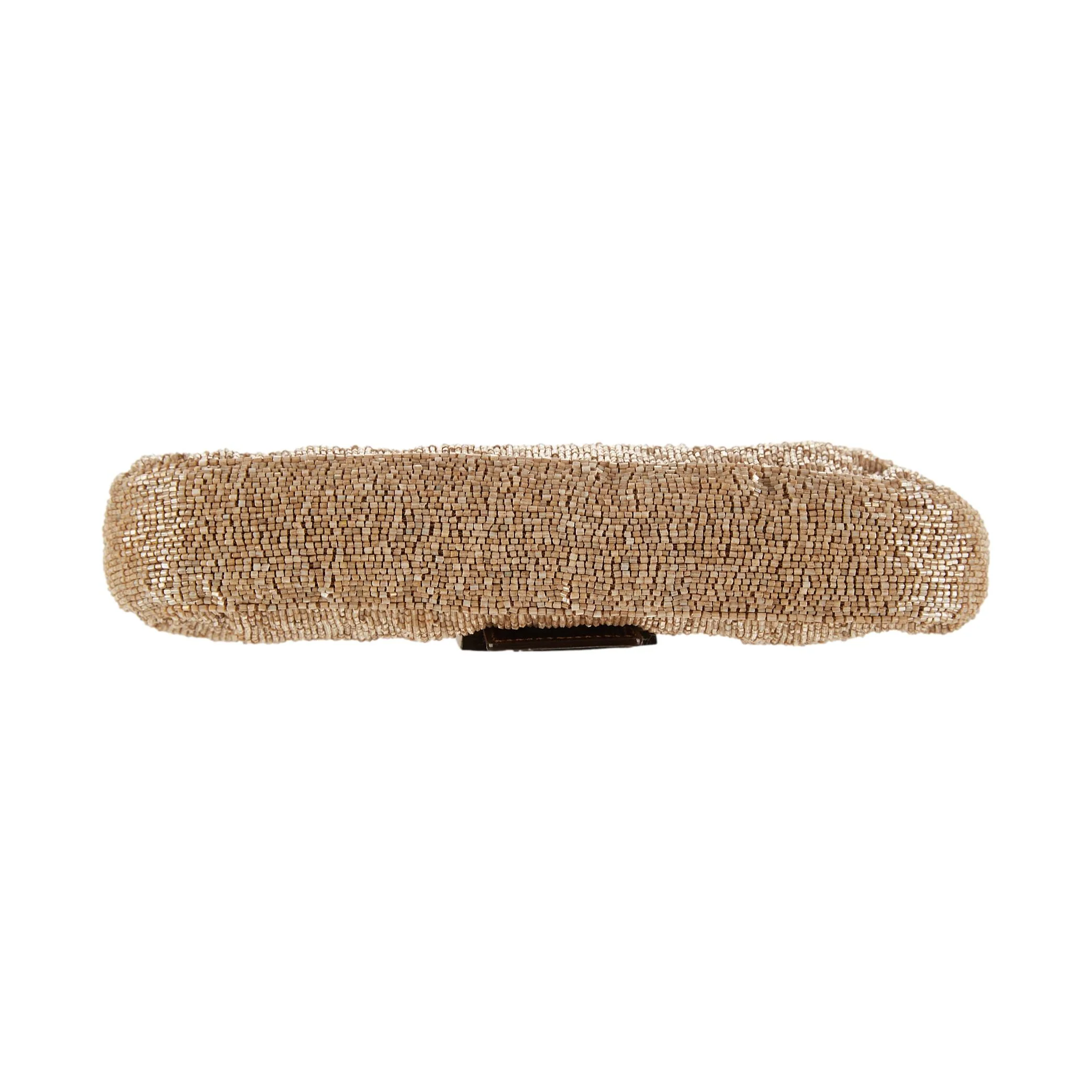 Fendi Beige Beaded Baguette - Image 3