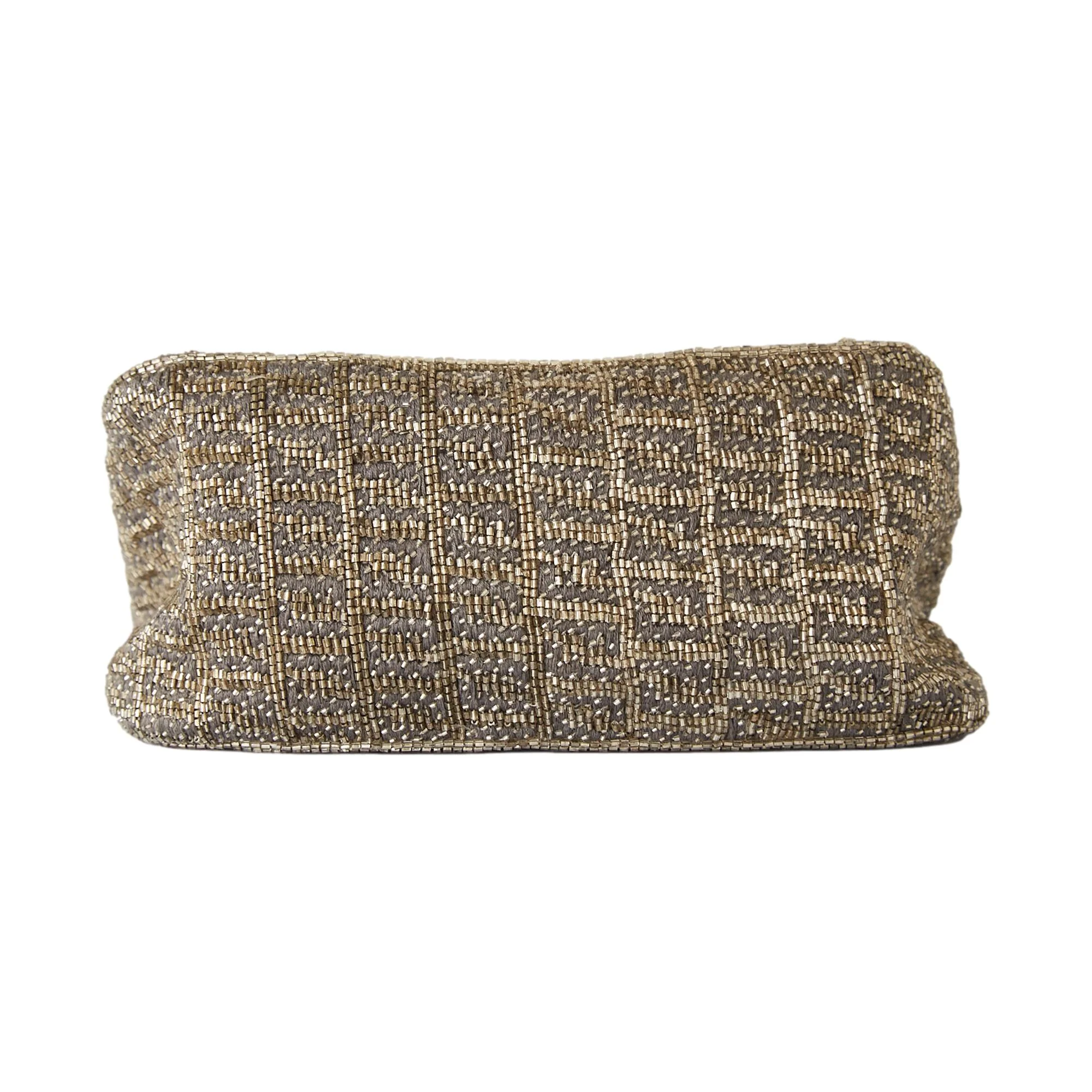 Fendi Silver Beaded Mini Baguette - Image 3