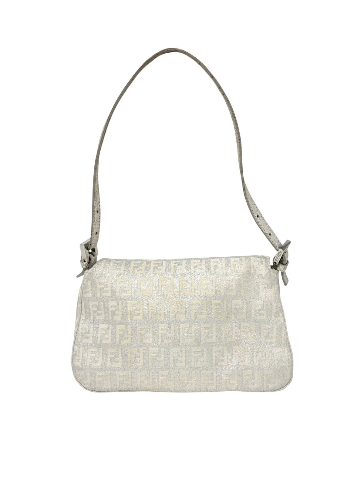Fendi Silver Mini Baguette - Image 2