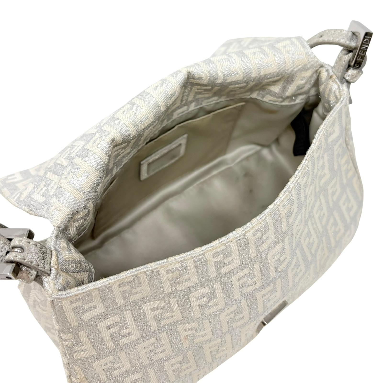 Fendi Silver Mini Baguette - Image 3