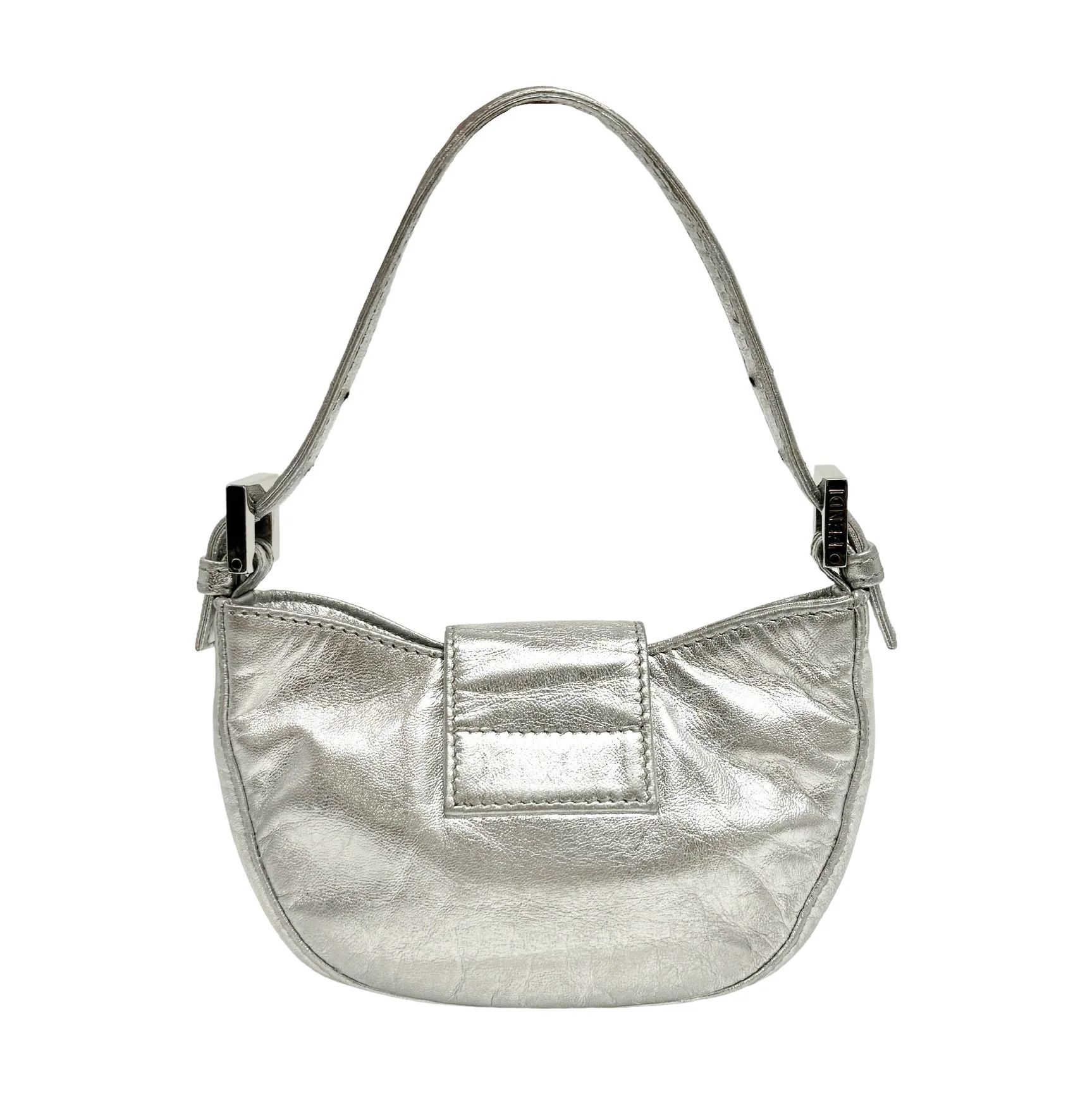 Fendi Silver Rhinestone Croissant - Image 2