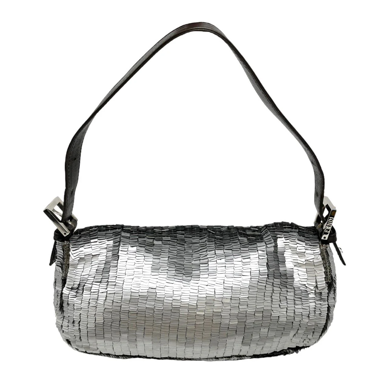 Fendi Silver Sequin Baguette - Image 2