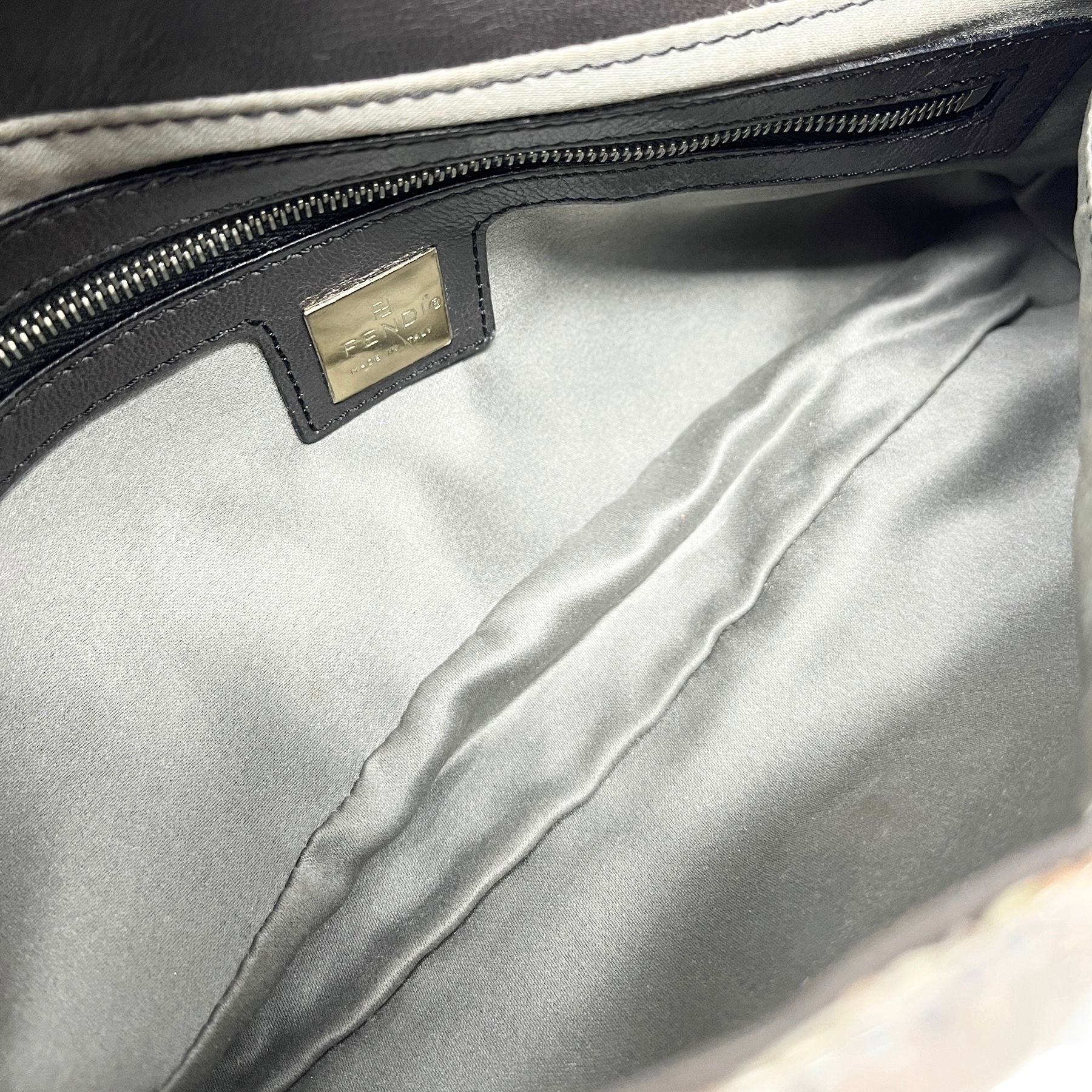 Fendi Silver Sequin Baguette - Image 3