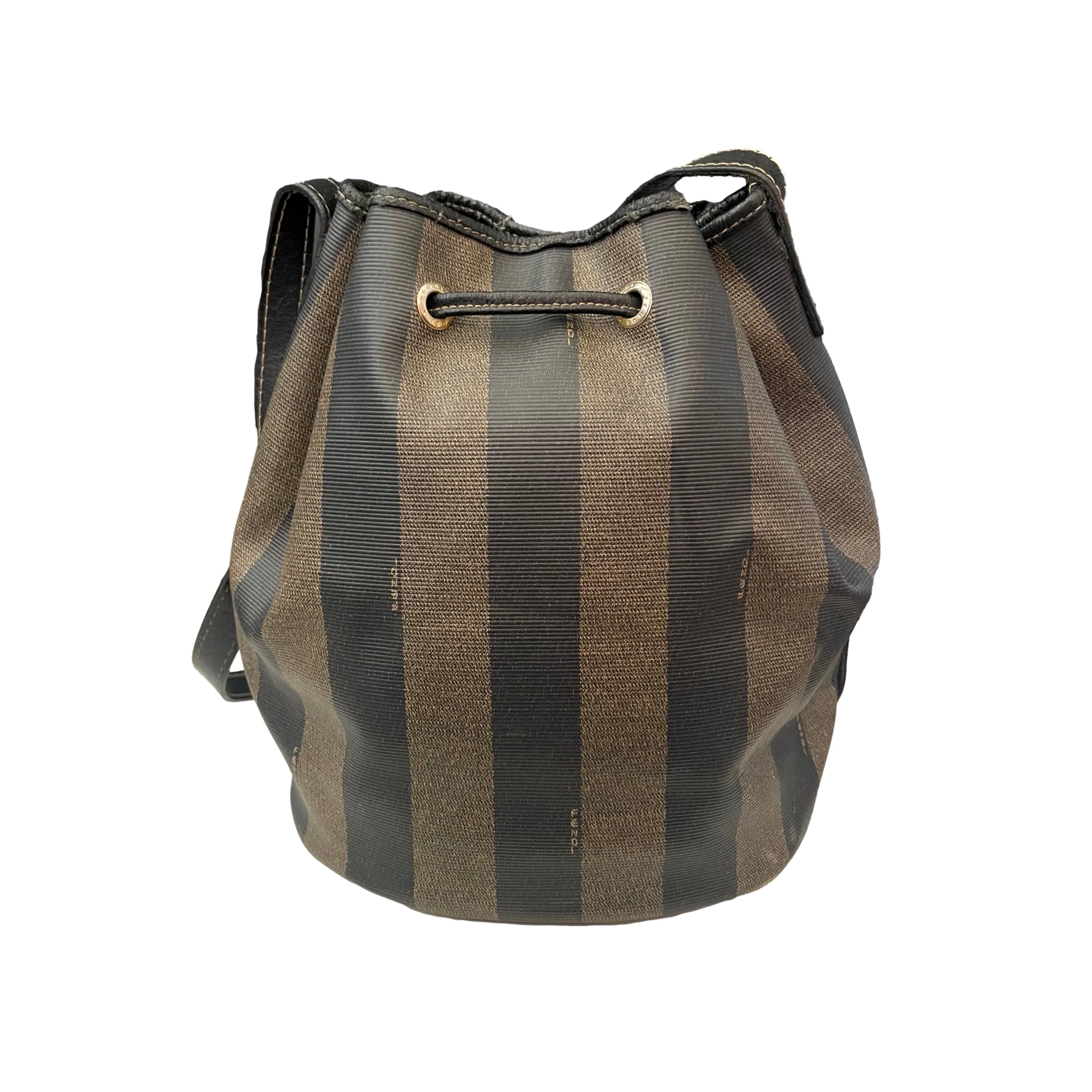 Fendi Stripe Logo Bucket Bag - Image 2