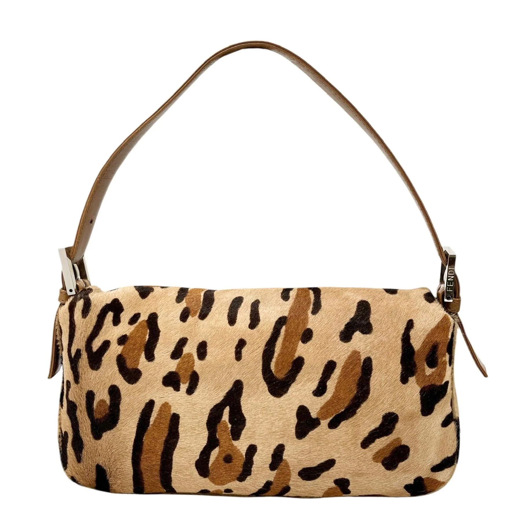 Fendi Tan Cheetah Baguette Bag - Image 2