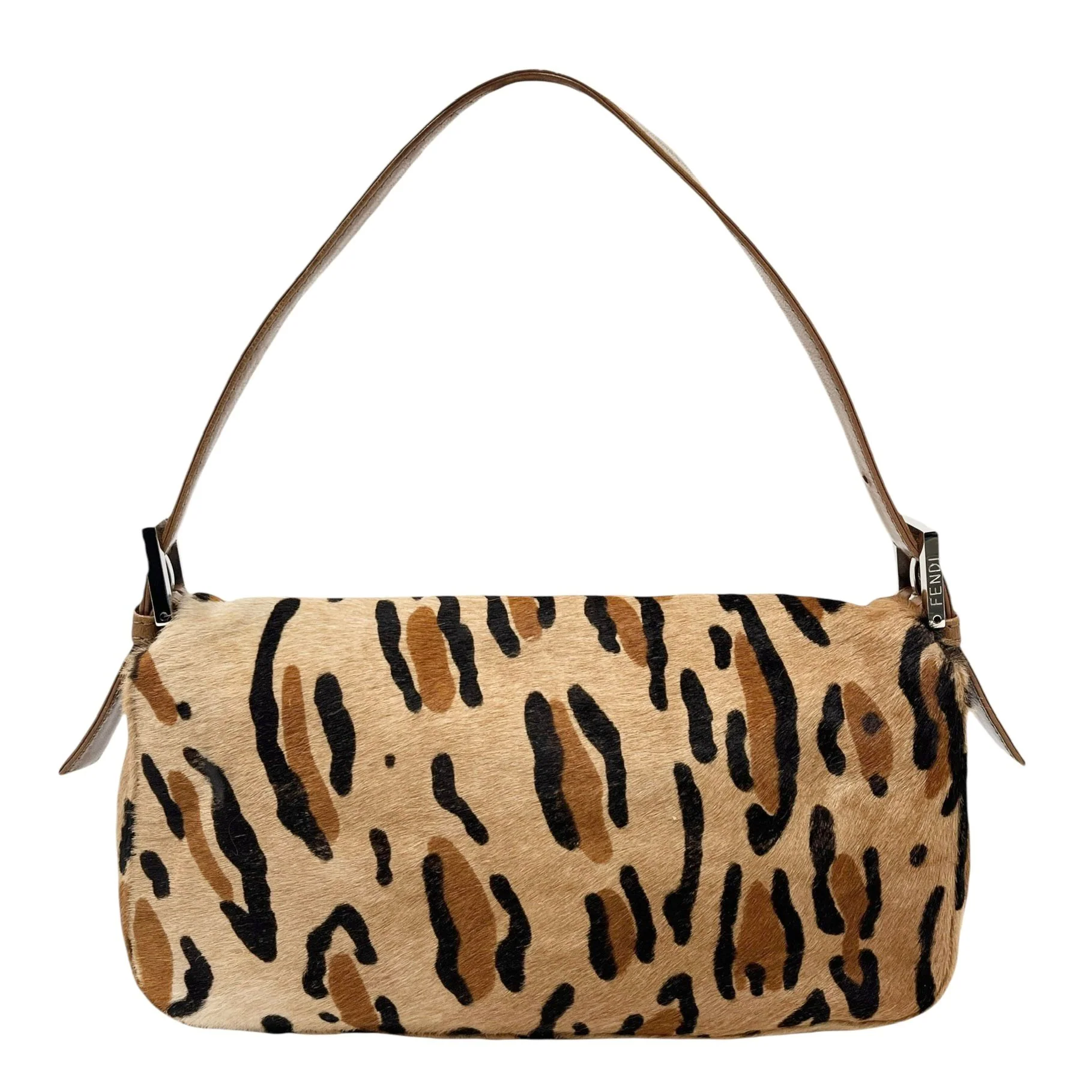 Fendi Tan Cheetah Baguette Bag - Image 2