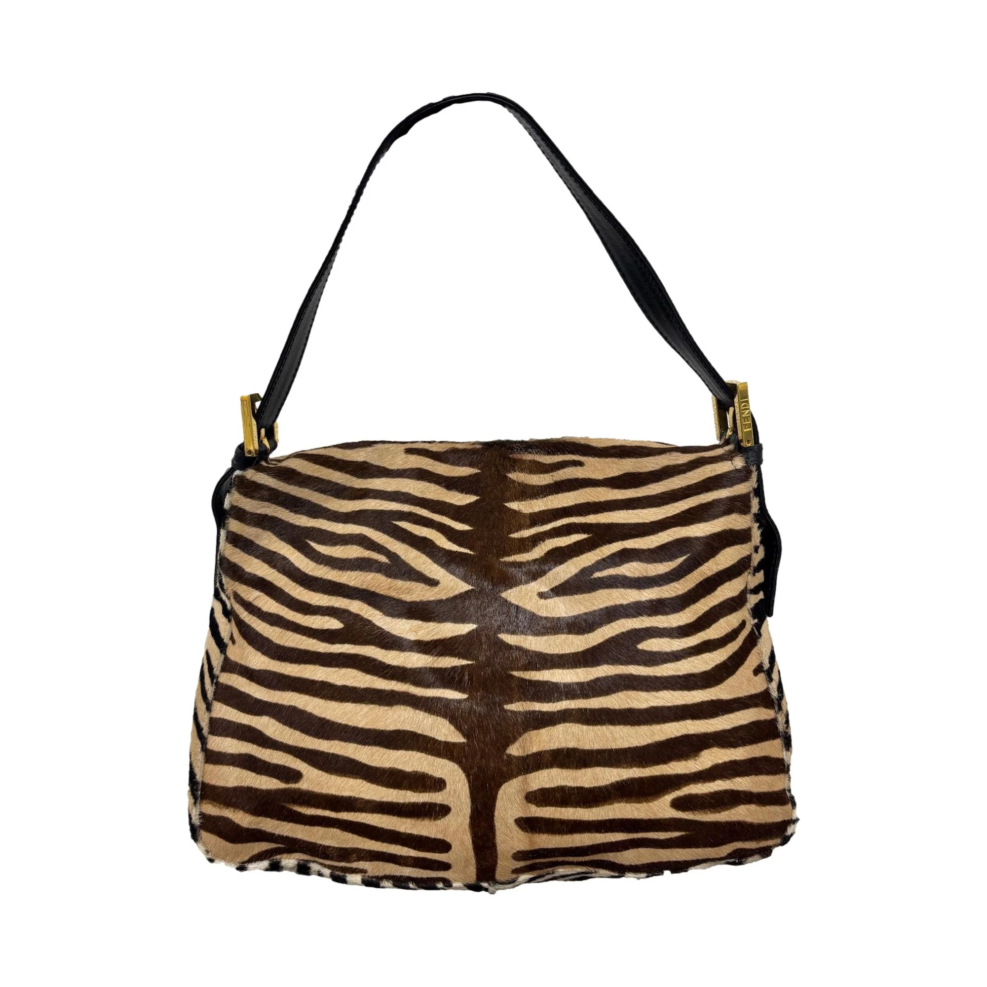 Fendi Tan Zebra Baguette Bag - Image 2