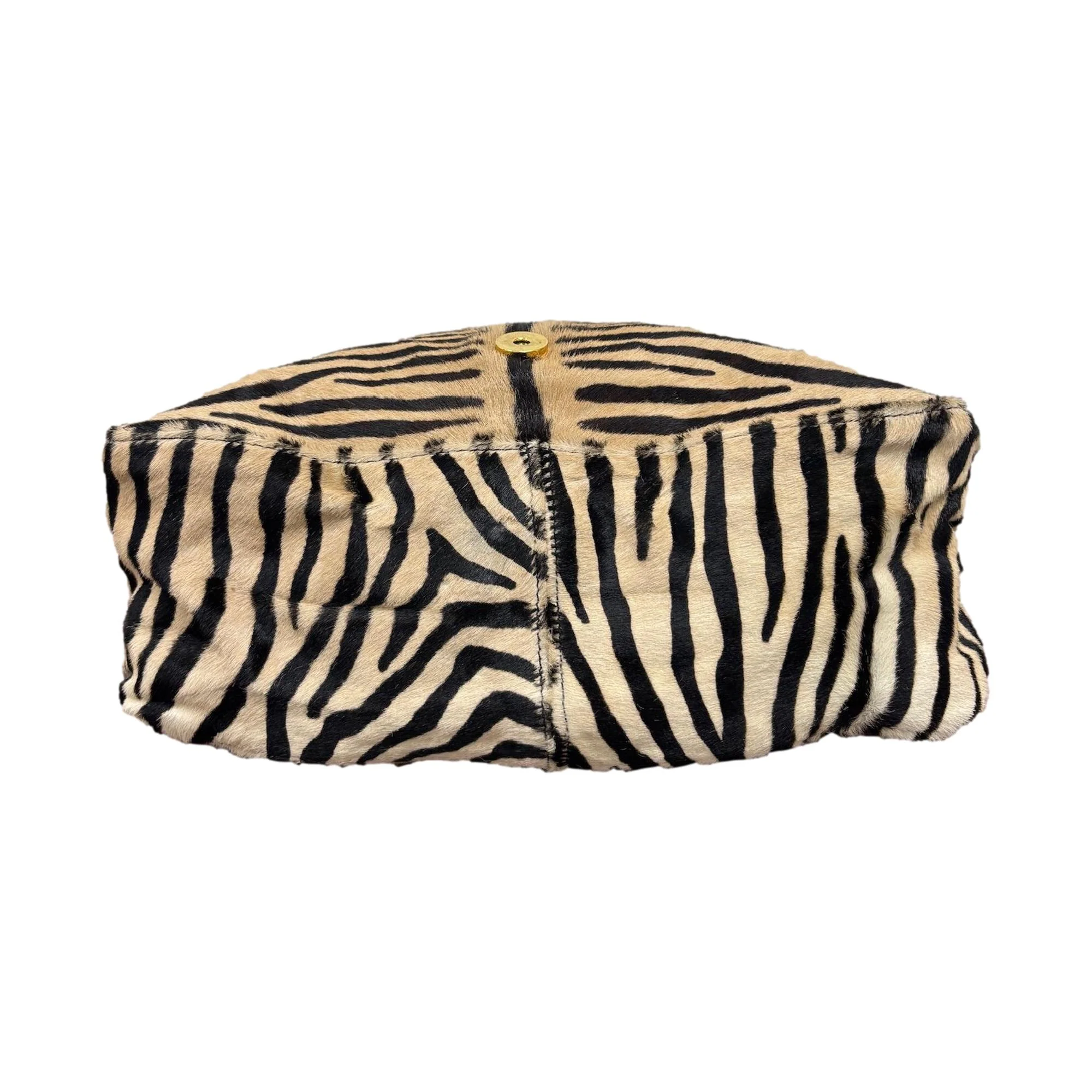 Fendi Tan Zebra Baguette Bag - Image 3