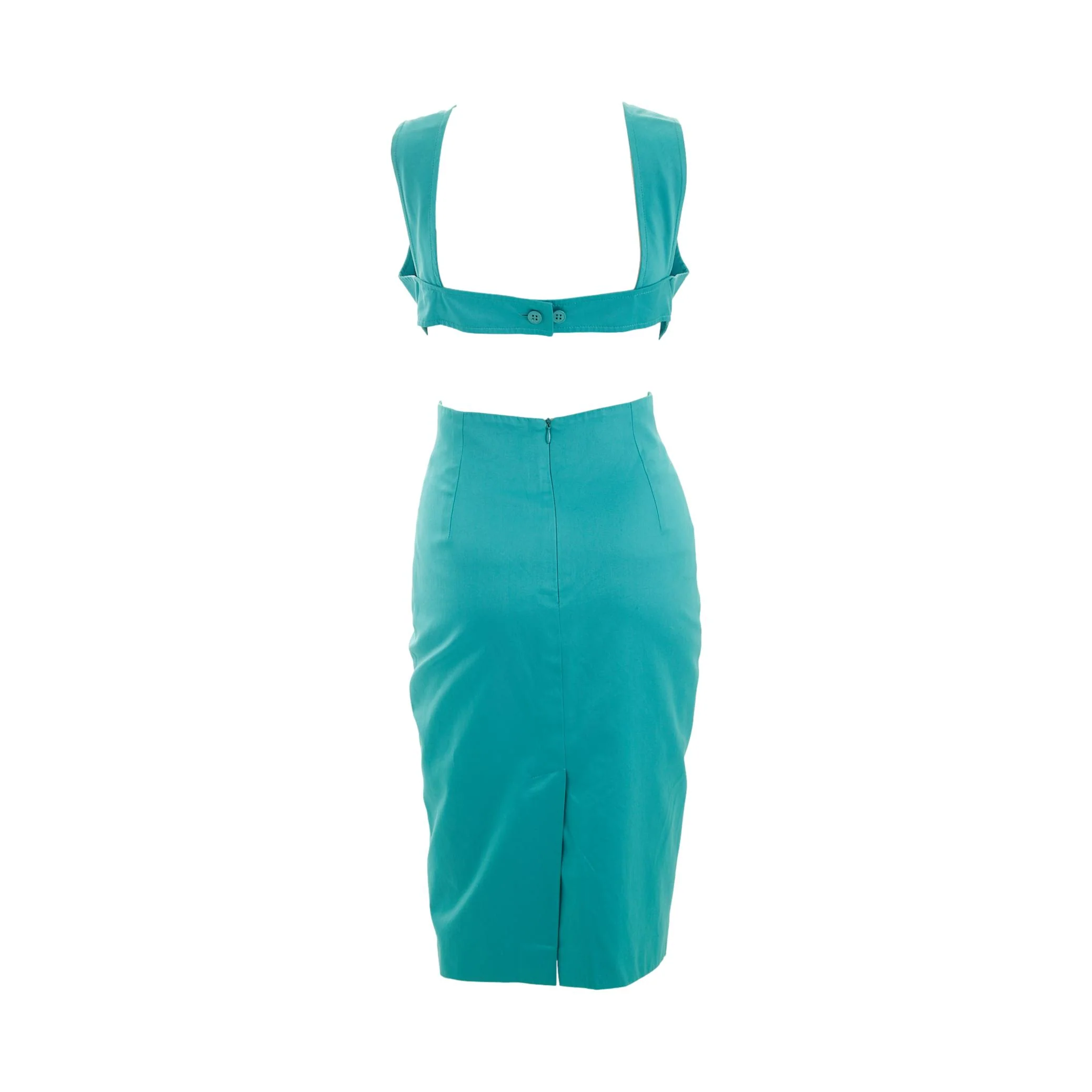 Fendi Turquoise Cutout Dress - Image 2