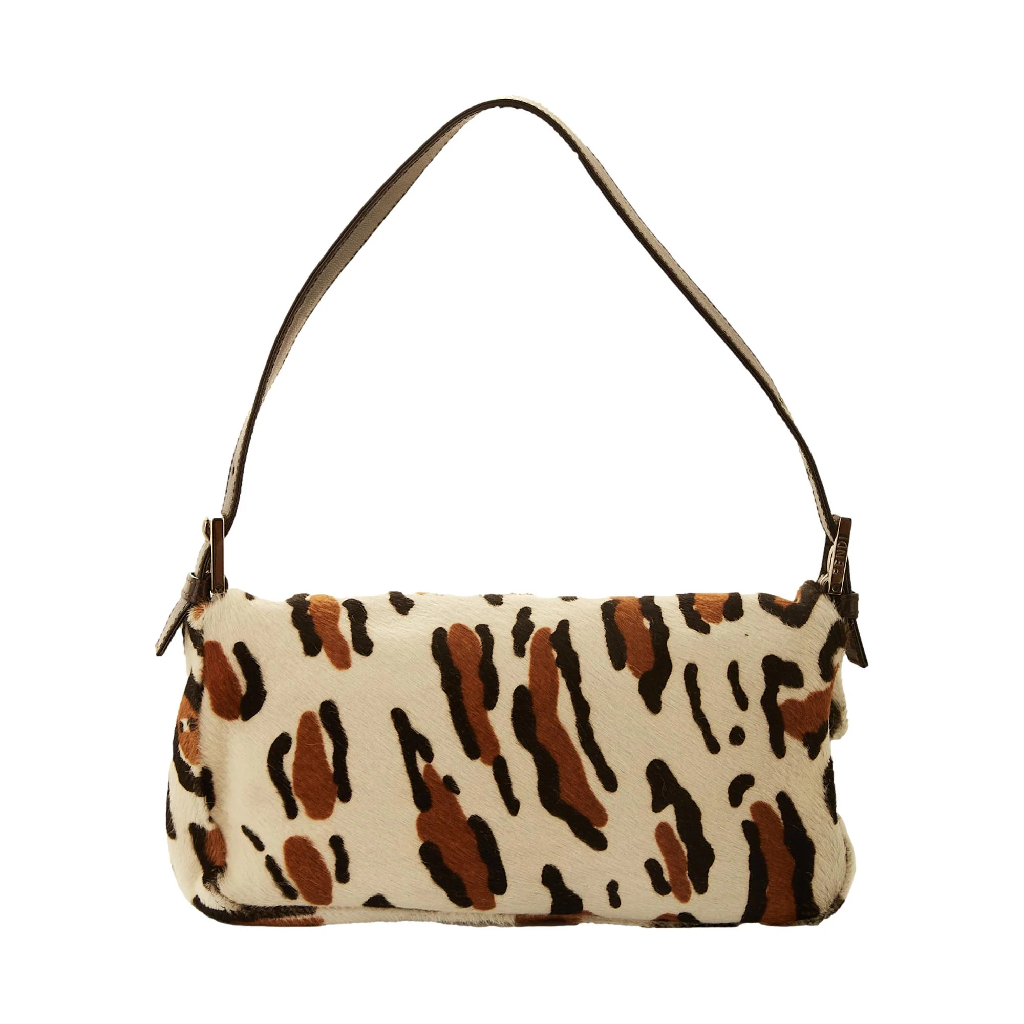Fendi White Cheetah Baguette Bag - Image 2