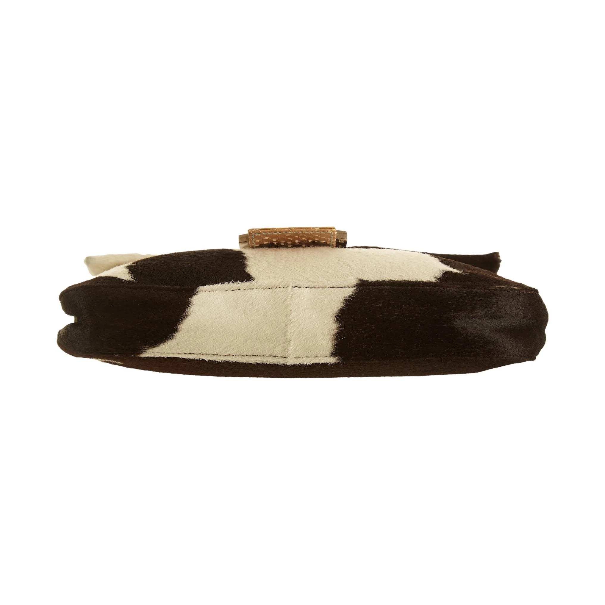 Fendi White Cow Print Baguette - Image 3