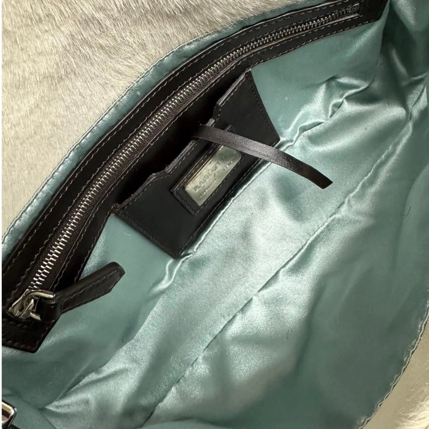 Fendi White Cow Print Baguette - Image 3