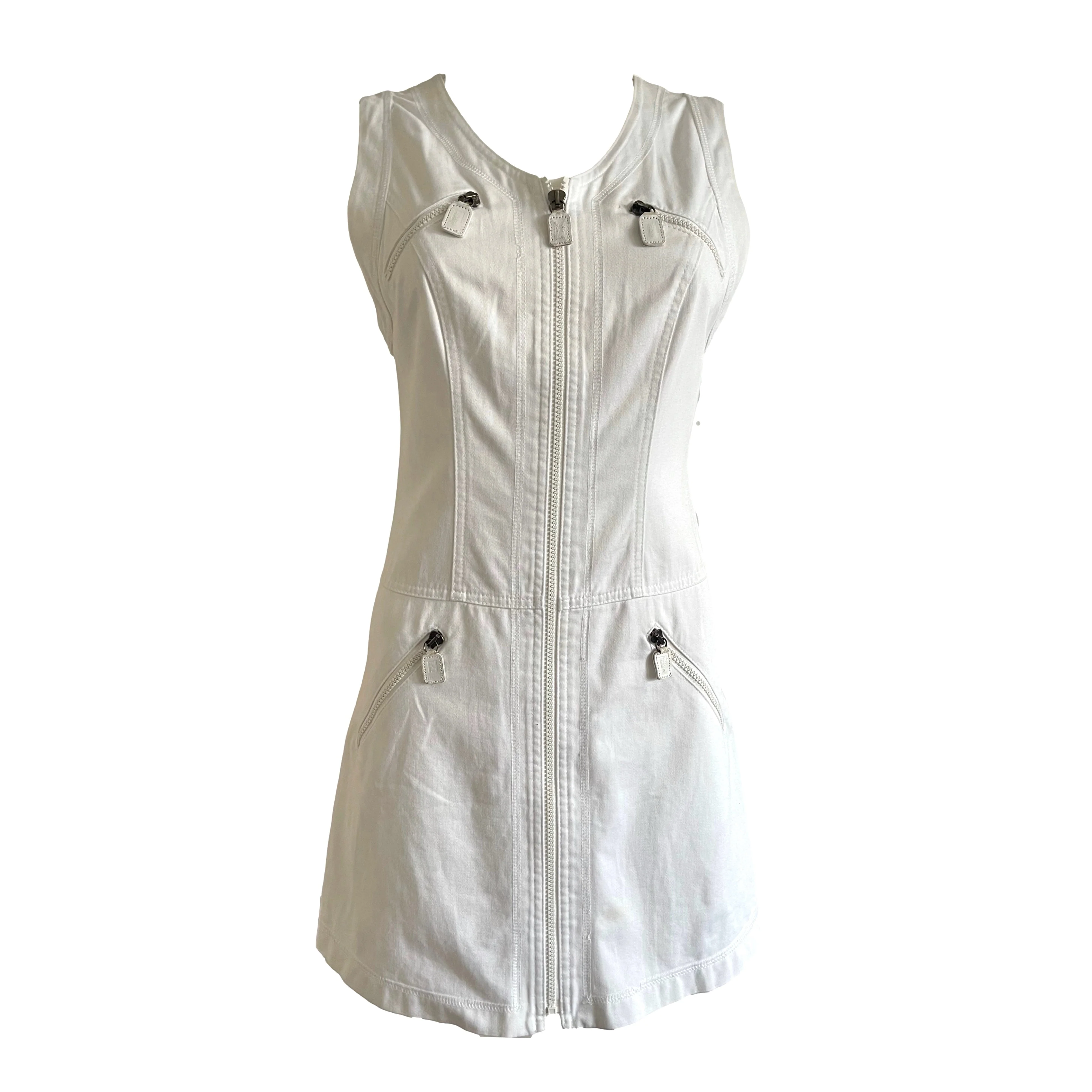 Fendi White Logo Cut Out Dress 💰 - Image 2