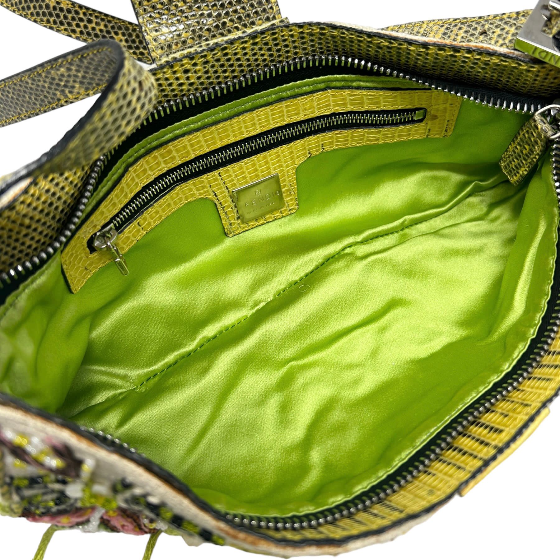 Fendi White Mini Crossbody Baguette - Image 3
