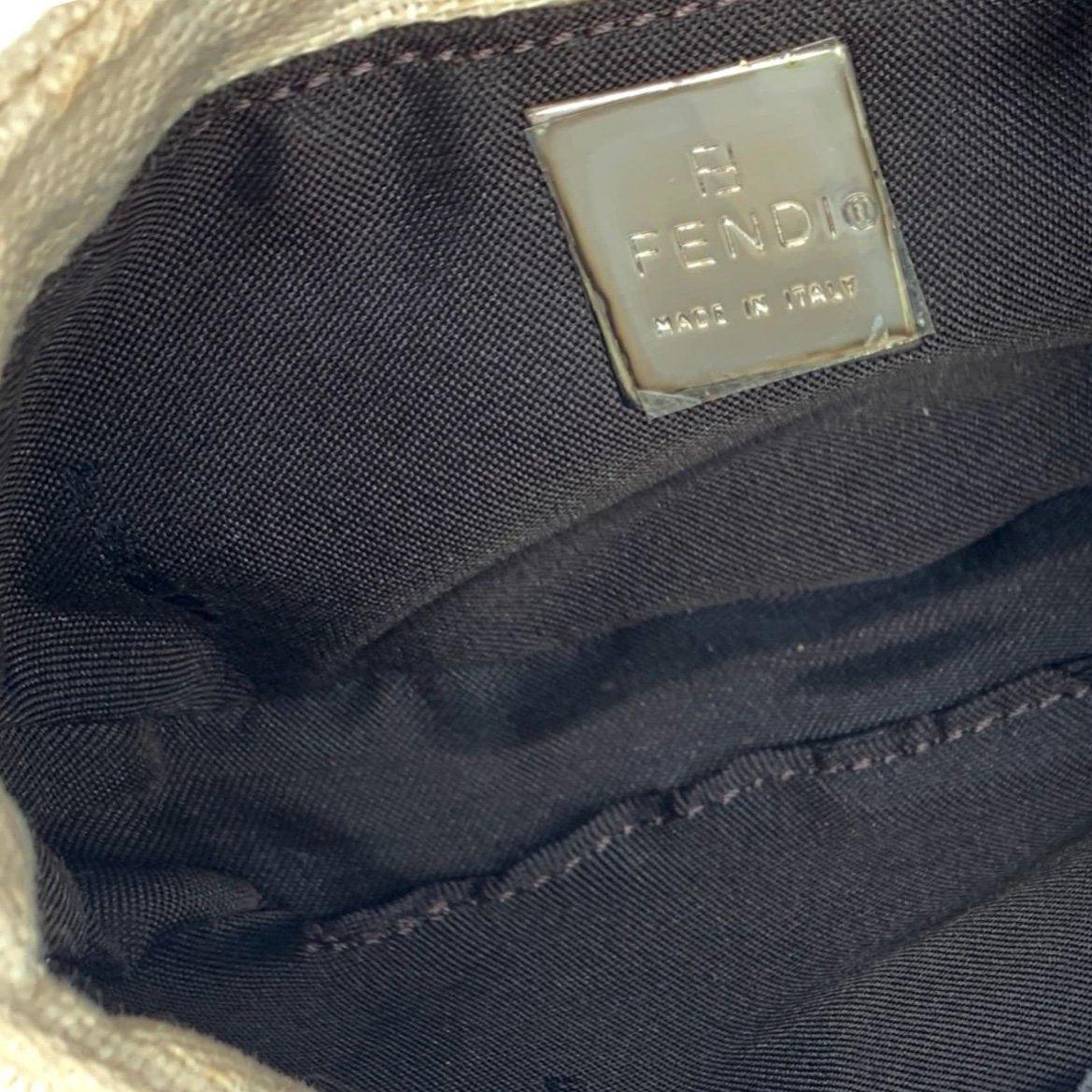 Fendi White Monogram Mini Croissant Bag - Image 3