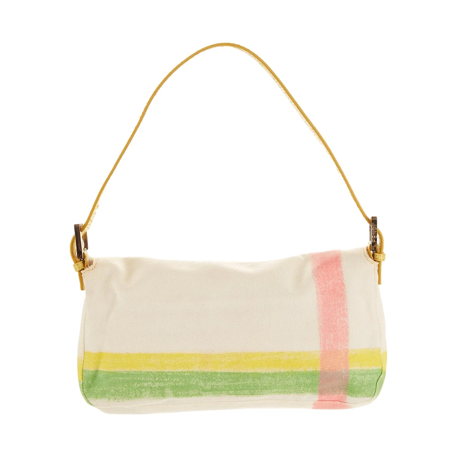 Fendi White Pastel Rhinestone Baguette - Image 2