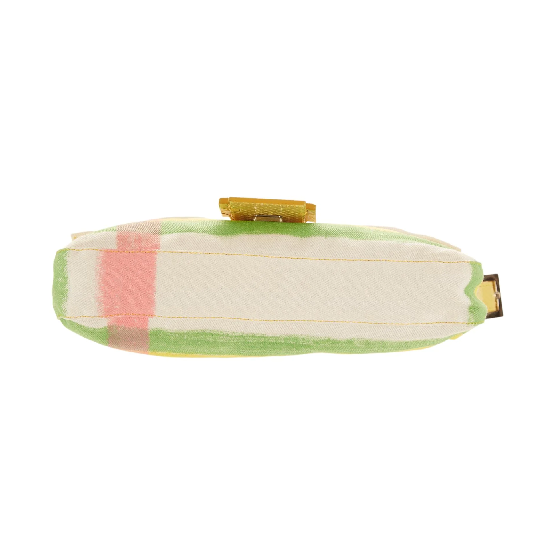 Fendi White Pastel Rhinestone Baguette - Image 3