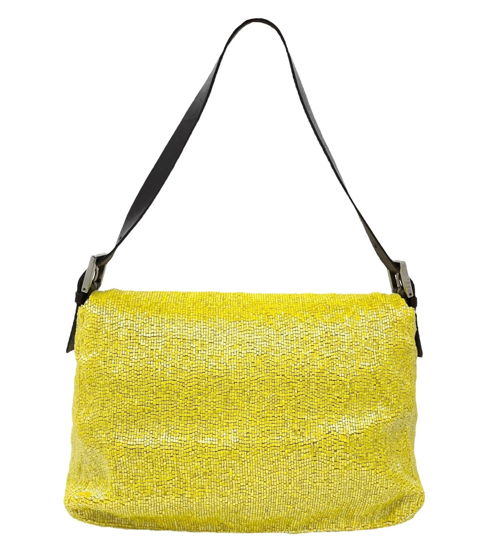 Fendi Yellow Beaded Baguette - Image 2
