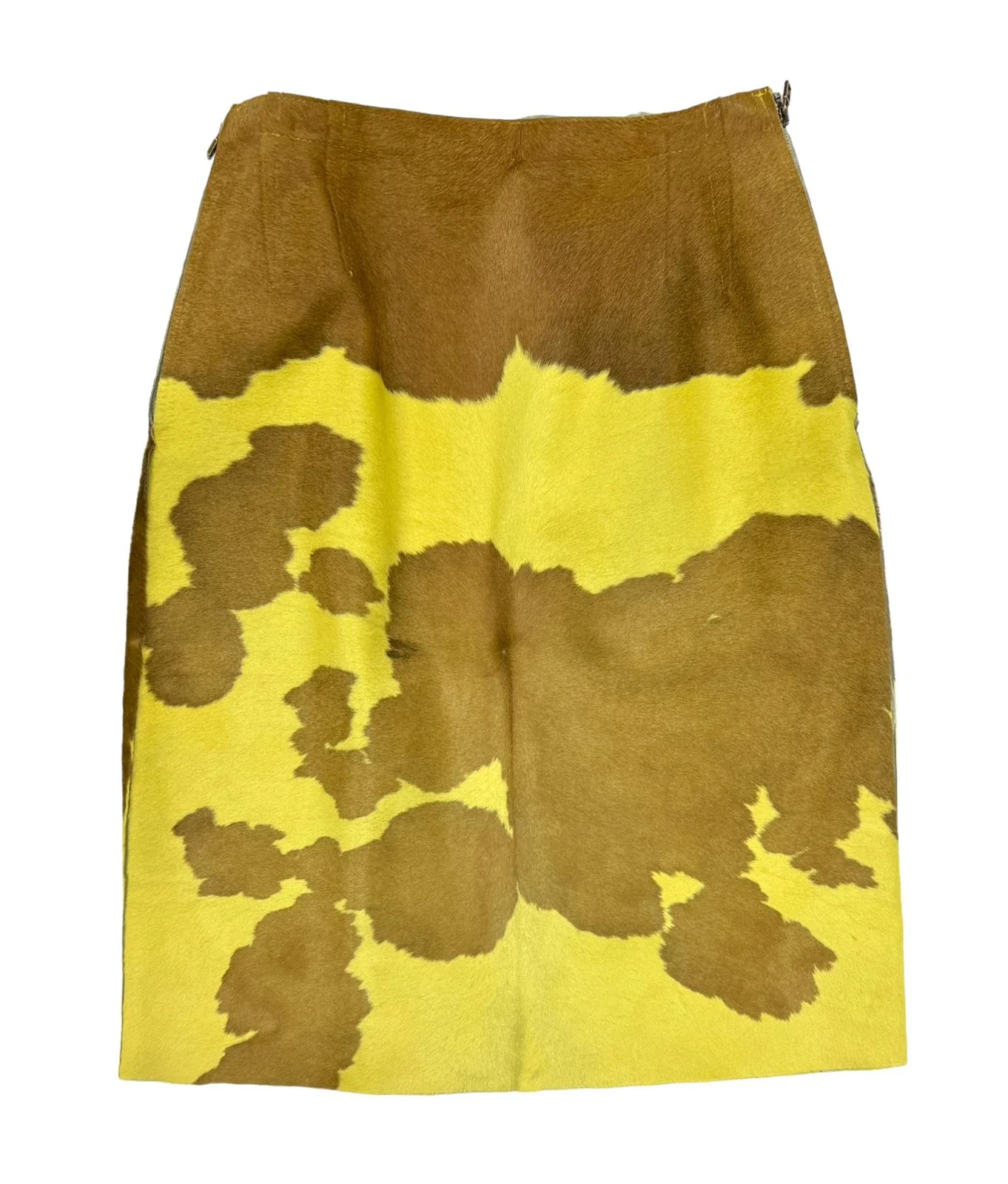 Fendi Yellow Cow Skirt - Image 2