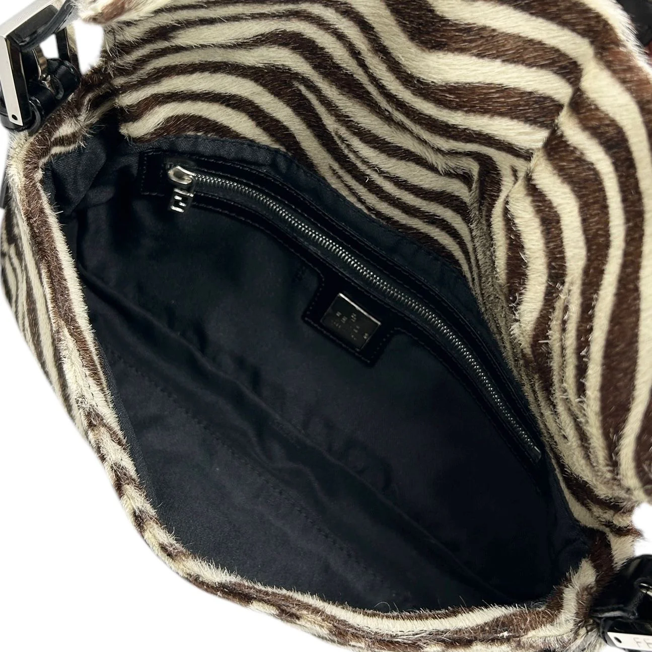 Fendi Zebra Calfhair Baguette Bag - Image 3