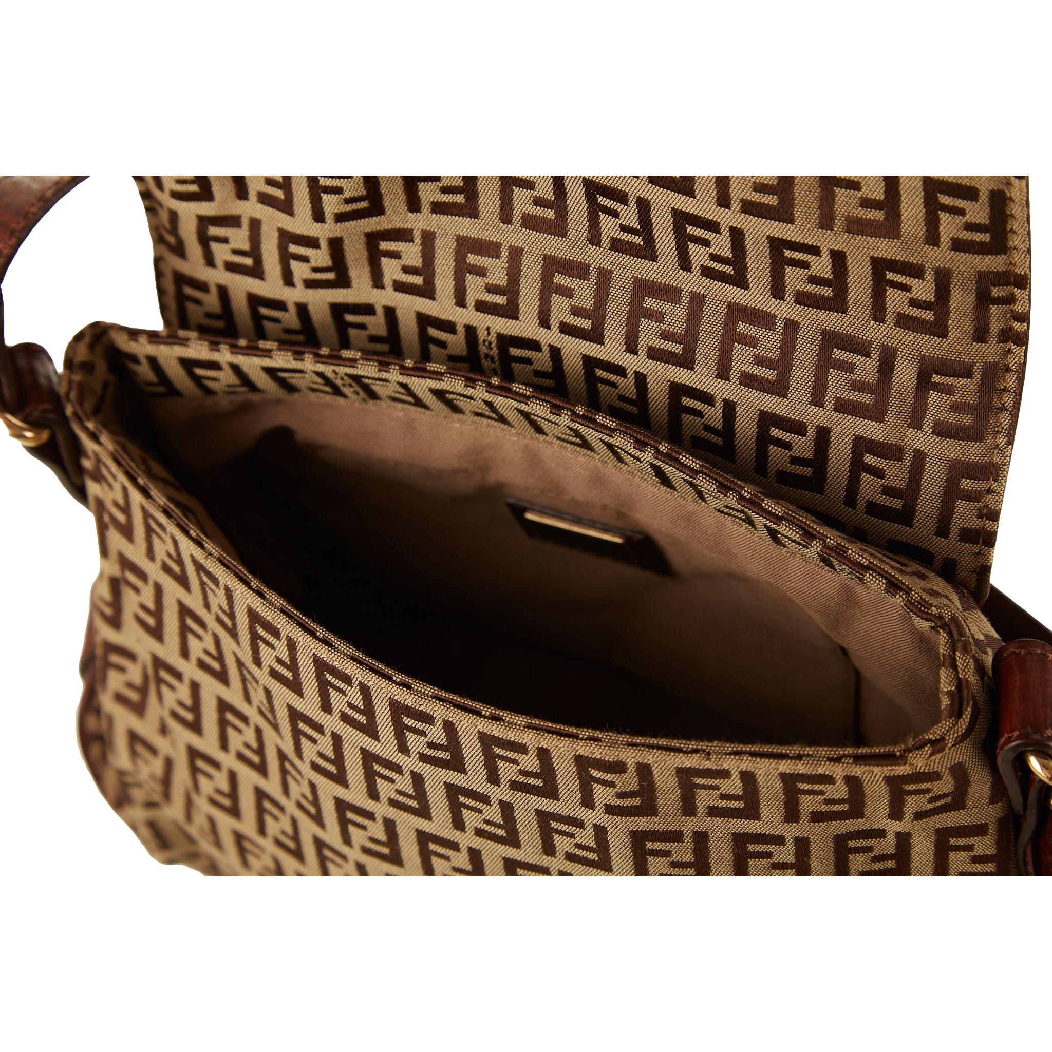 Fendi Zucca Logo Shoulder Bag - Image 4