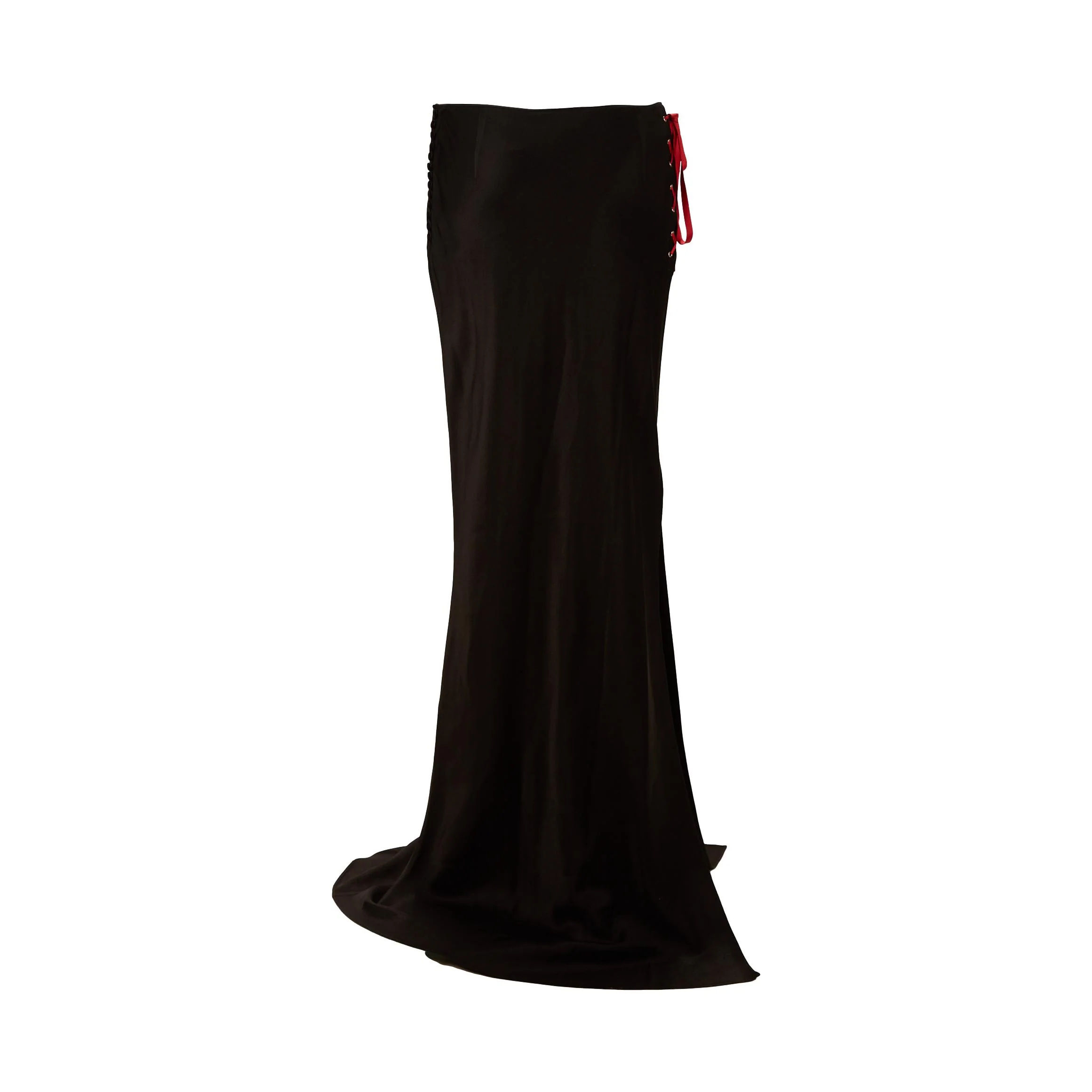 Galliano Black Tie Skirt - Image 2