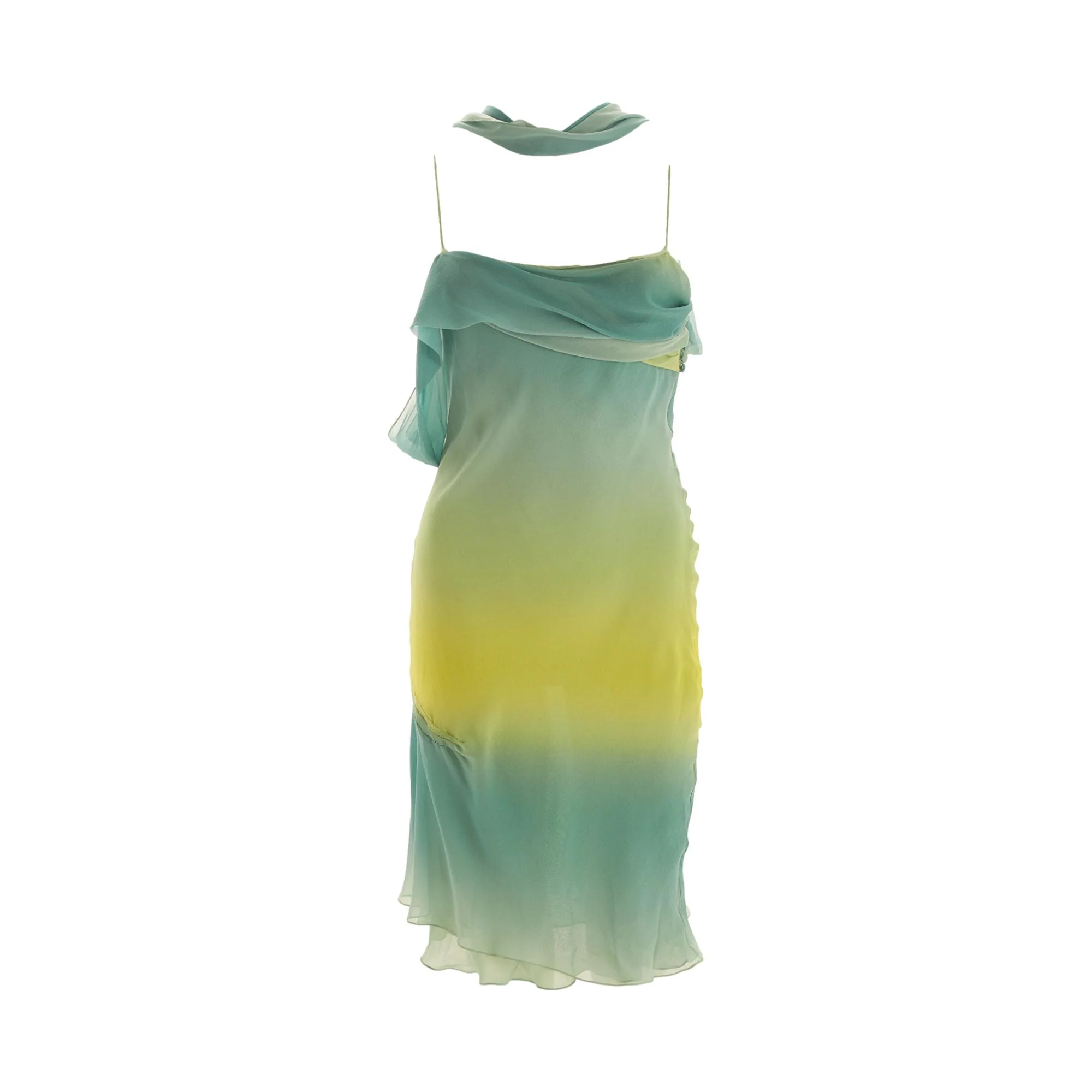 Galliano Multicolor Silk Dress - Image 2